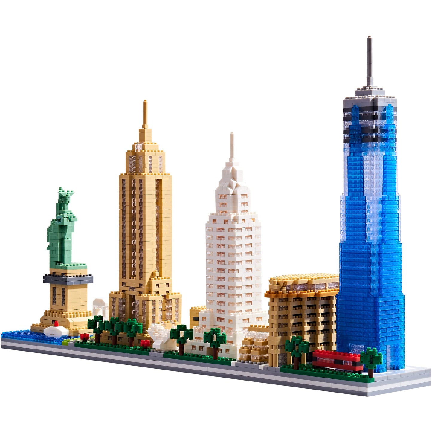 KLMEi City Architecture New York Skyline Micro Building Blocks Set for Adults NYC Skyline Collection Model Kit for Adult Age of 14+ 3452 Pieces
