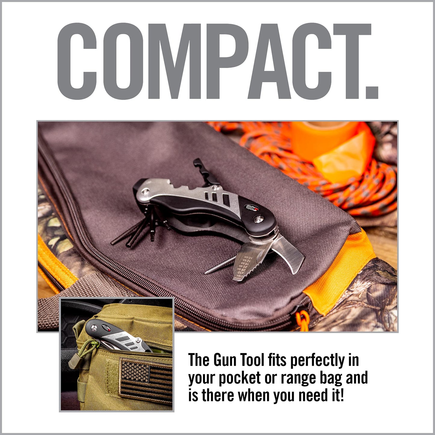 Real Avid Gun Tool - 18 in 1 Gunsmithing Shotgun & Rifle Multitool - Bit Driver, Torq Bits, Choke Tube Wrench, Allen Wrench, Scope & Punch Tool