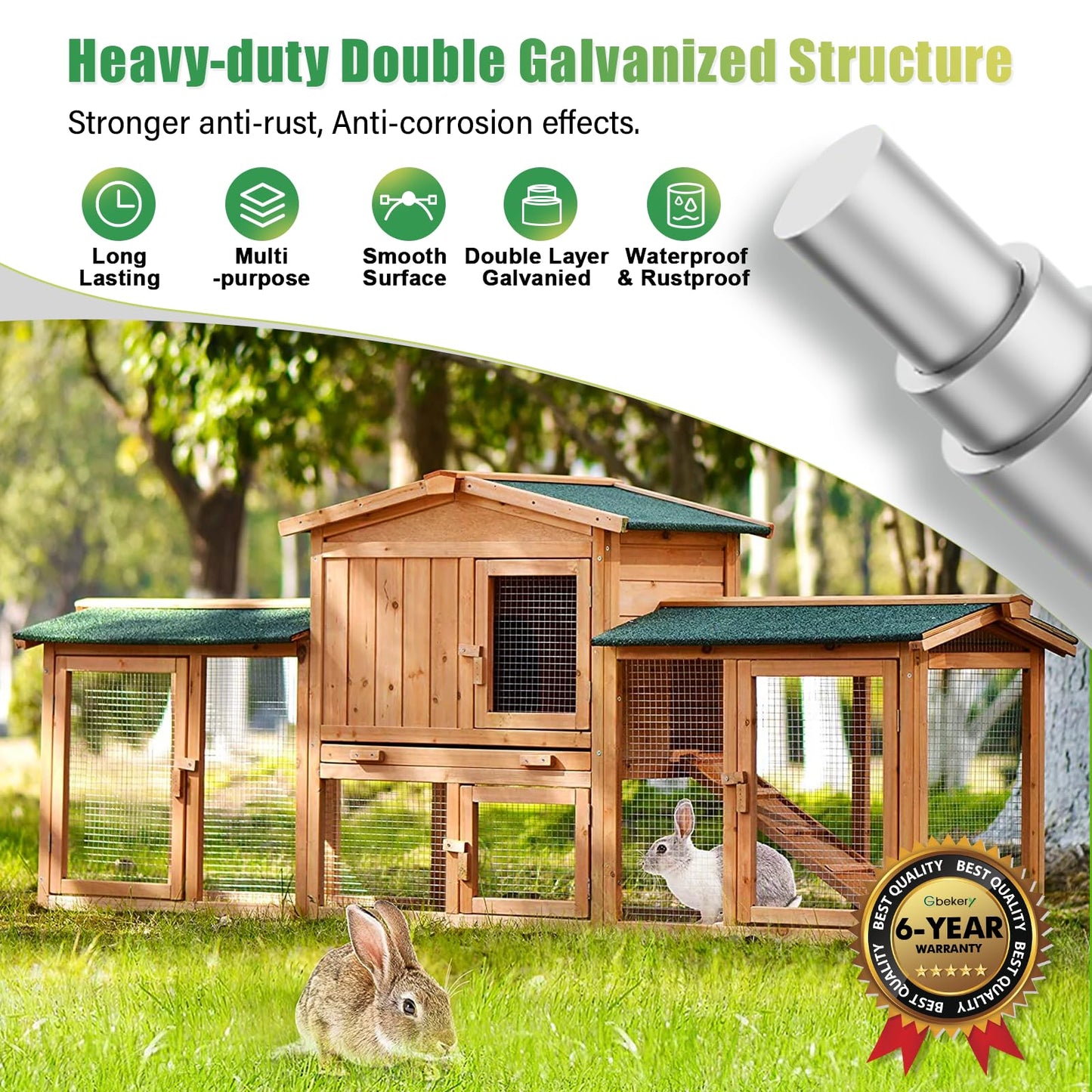 Gbekery Hardware Cloth 1/2 inch 16in x 50ft 19 Gauge, Hot-dip Galvanized After Welding Chicken Wire Mesh Roll Garden Plant Welded Metal Wire Fencing Roll, Rabbit Cages Snake Fence