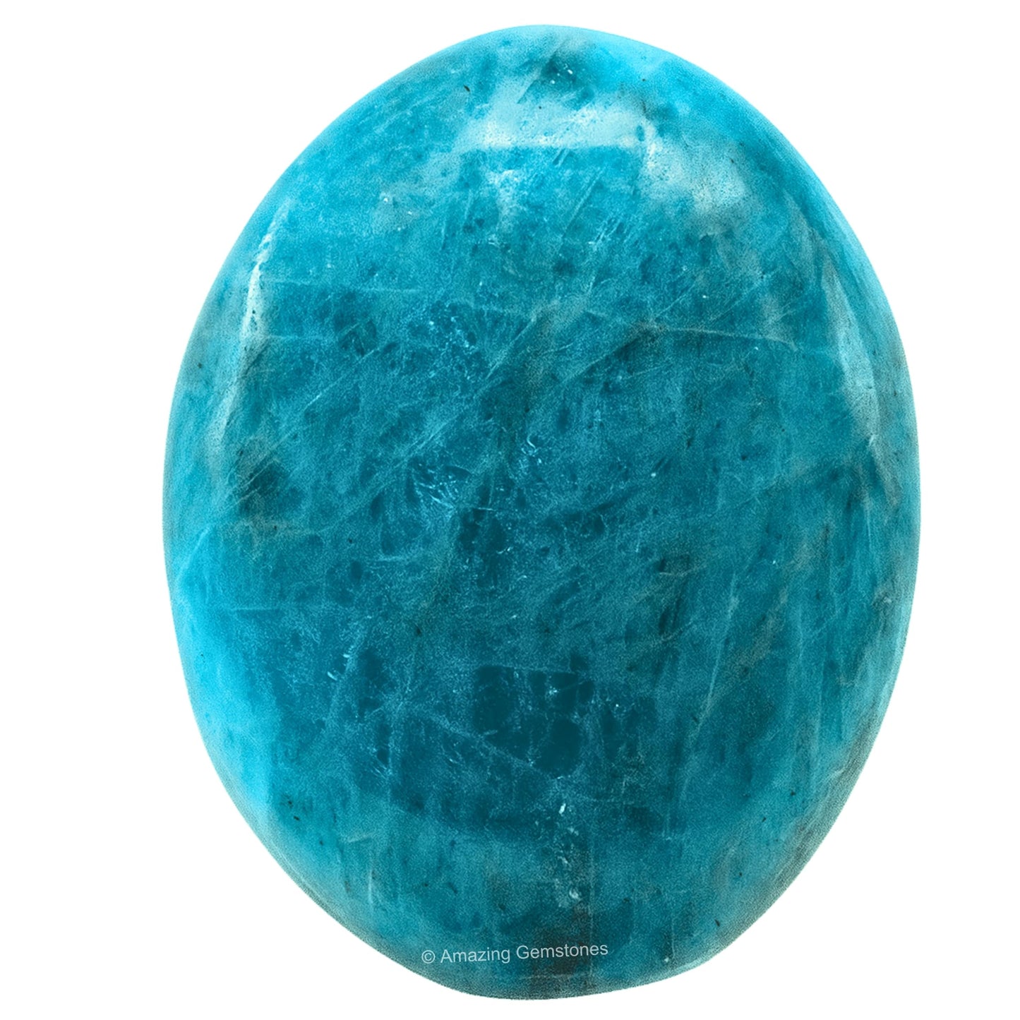 Amazing Gemstone Blue Apatite Crystals and Healing Stones - Palm Stone Crystals Piedra for Good Luck, Balanced Positive Energy, Meditation - Unique Stocking Stuffers and Birthday Gifts for Women, Men