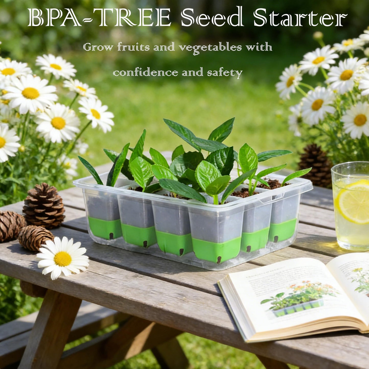5-Pack Reusable Silicone Seed Starter Kit,Reusable 60Cell Seed Starter Trays with Easy Push-Out Design,Foldable Design for Easy Transplanting,Indoor Gardening Supplies for Vegetables, Flowers & Herbs
