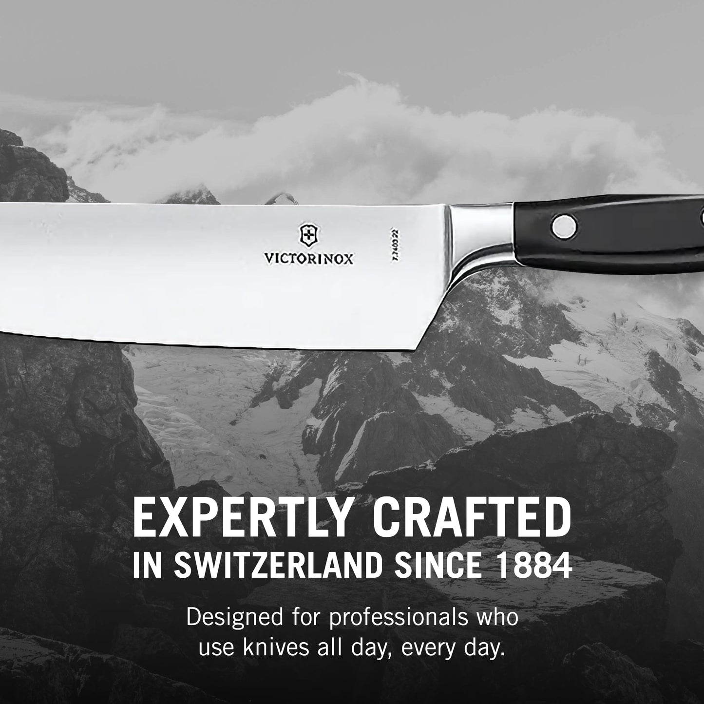 Victorinox Grand Maitre 9 Inch Forged Chef's Knife - Black Handle