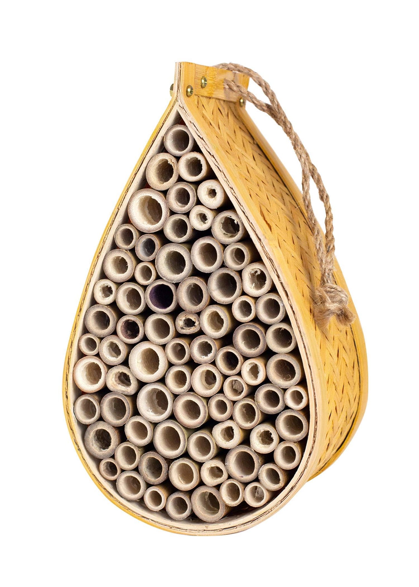 SunVara Wild Pollinator Mason Bee Habitat | Garden Bee House | Hanging Bee House Pack 2