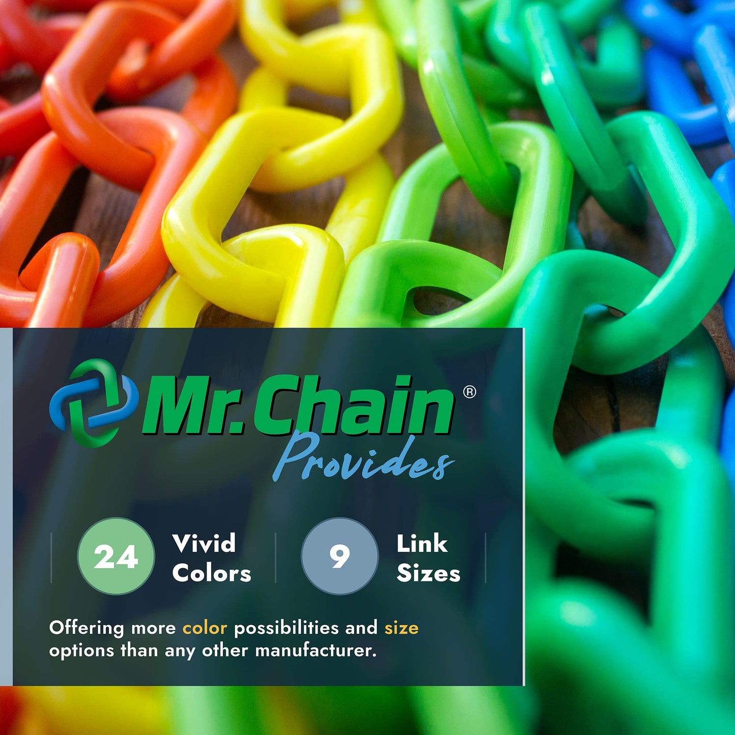 Mr. Chain Plastic Barrier Chain, Magenta, 1.5-Inch Link Diameter, 100-Foot Length (30018-100)