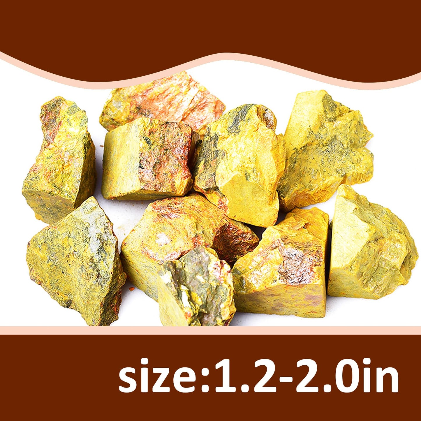 Raw Crystals, Large 1.2-2.0" Healing Crystal Natural Rough Stones for Intuition,Chakra,Meditation,Decoration,Polishing,Energy Work (Realgar Stone, 3.5oz-1.2-2.0"raw Crystals)