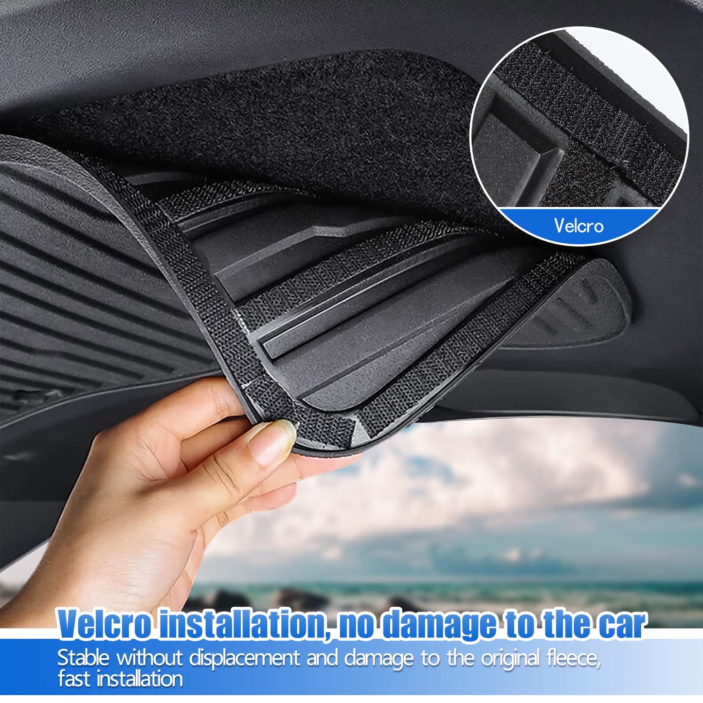 Trunk Tailgate Mat for Tesla Model Y 2021-2025, KUNIST Trunk Protector Mat [Durable TPE] All Weather Trunk Door Liners Model Y Accessories, Black (Not Fit 2025-2026 New Model Y Juniper)