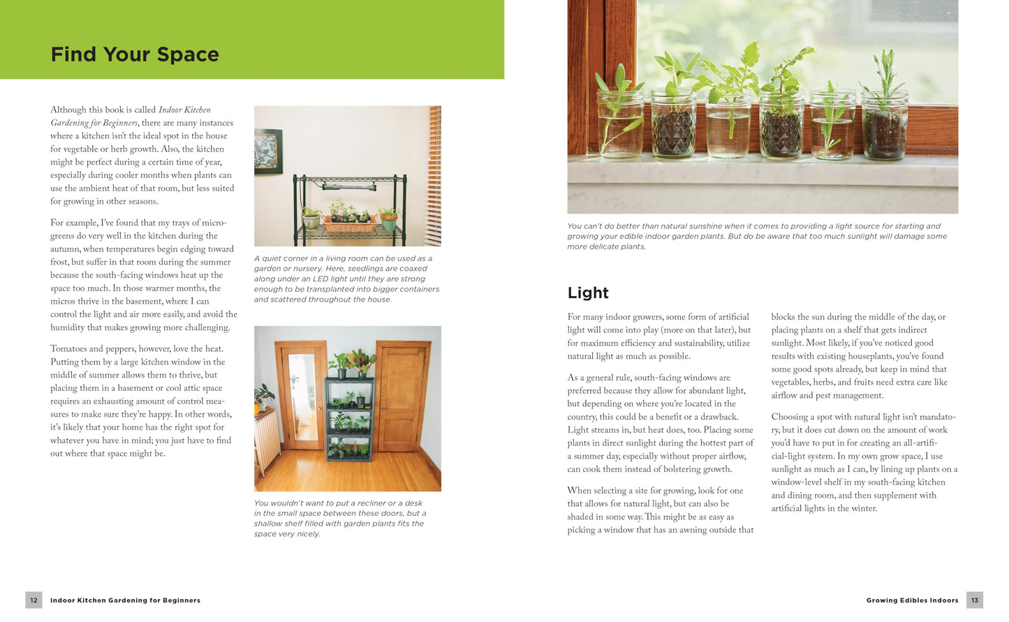 Indoor Kitchen Gardening for Beginners: Turn Your Home Into a Year-round Vegetable Garden - Microgreens - Sprouts - Herbs - Potatoes - Tomatoes - Peppers & More