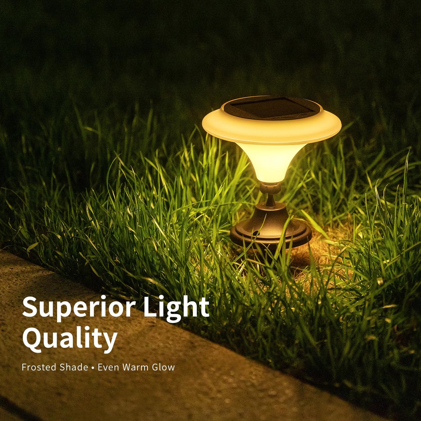 OPOIRA Solar Table Lights Outdoor, 6 Pack Classic Martini-Shaped Lanterns with Base & Ground Stakes, Waterproof LED Solar Powered Decorative Lights for Patio Table Garden Path (Warm White)