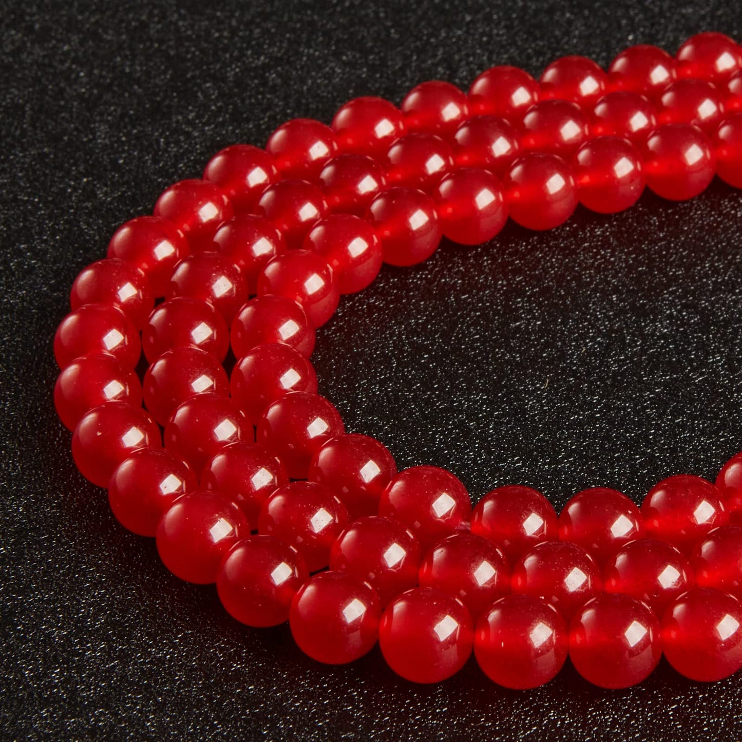 60pcs 6mm Carnelian Beads Natural Gemstone Beads Round Loose Beads for Jewelry Making