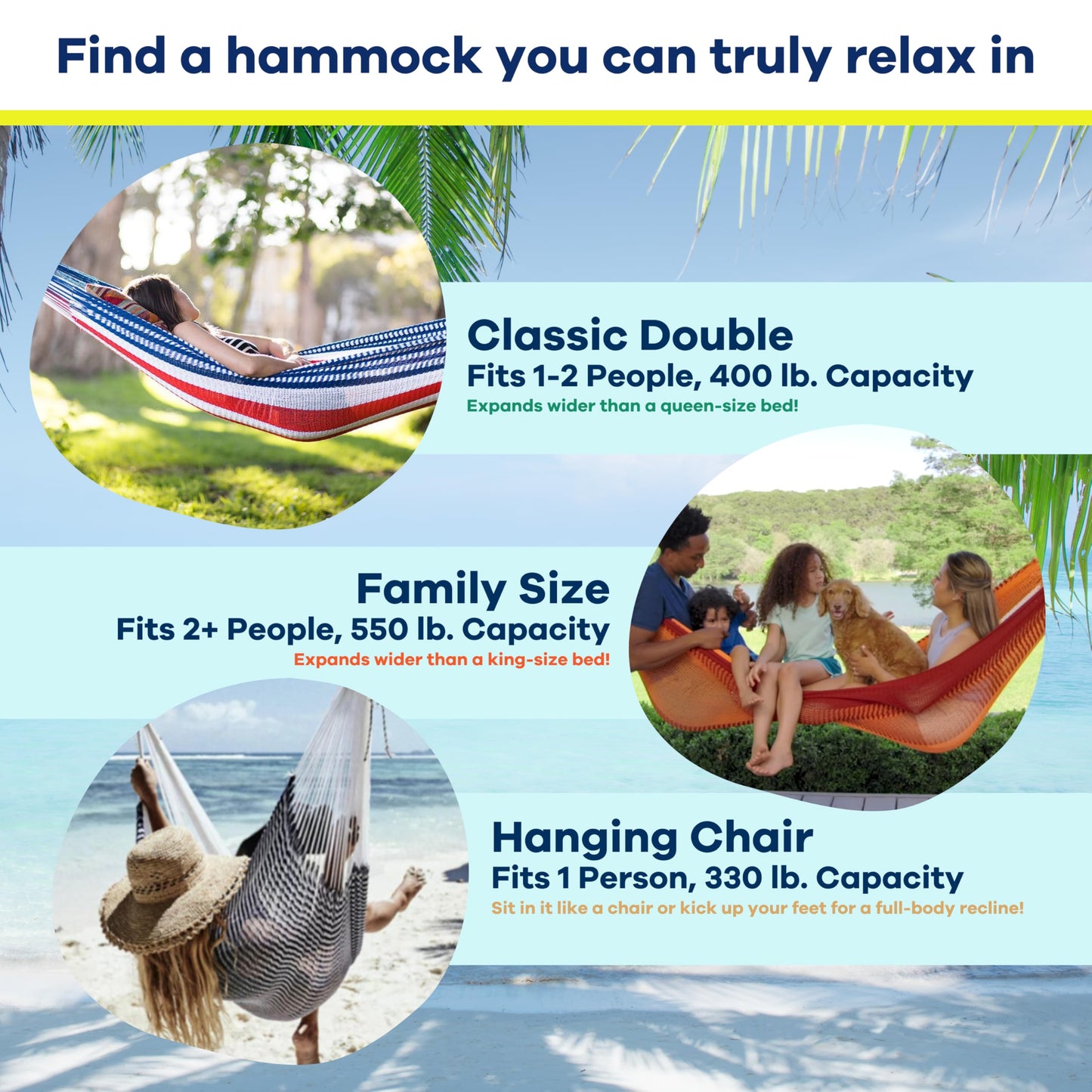 Handwoven Hammock by Yellow Leaf Hammocks - Double Size, Fits 1-2 PPL, 400lb max - Weathersafe, Super Strong, Easy to Hang, Ultra Soft, Artisan Made - Color: Red - Orange