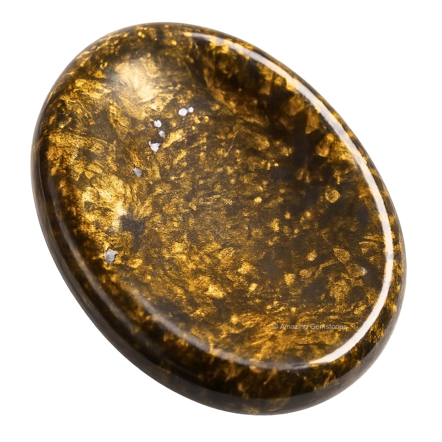 Amazing Gemstone Bronzite Worry Stone Crystals and Healing Stones - Stress Relief Gifts - Piedra Crystal Fidget for Meditation, Relaxation - Unique Stocking Stuffers and Birthday Gift