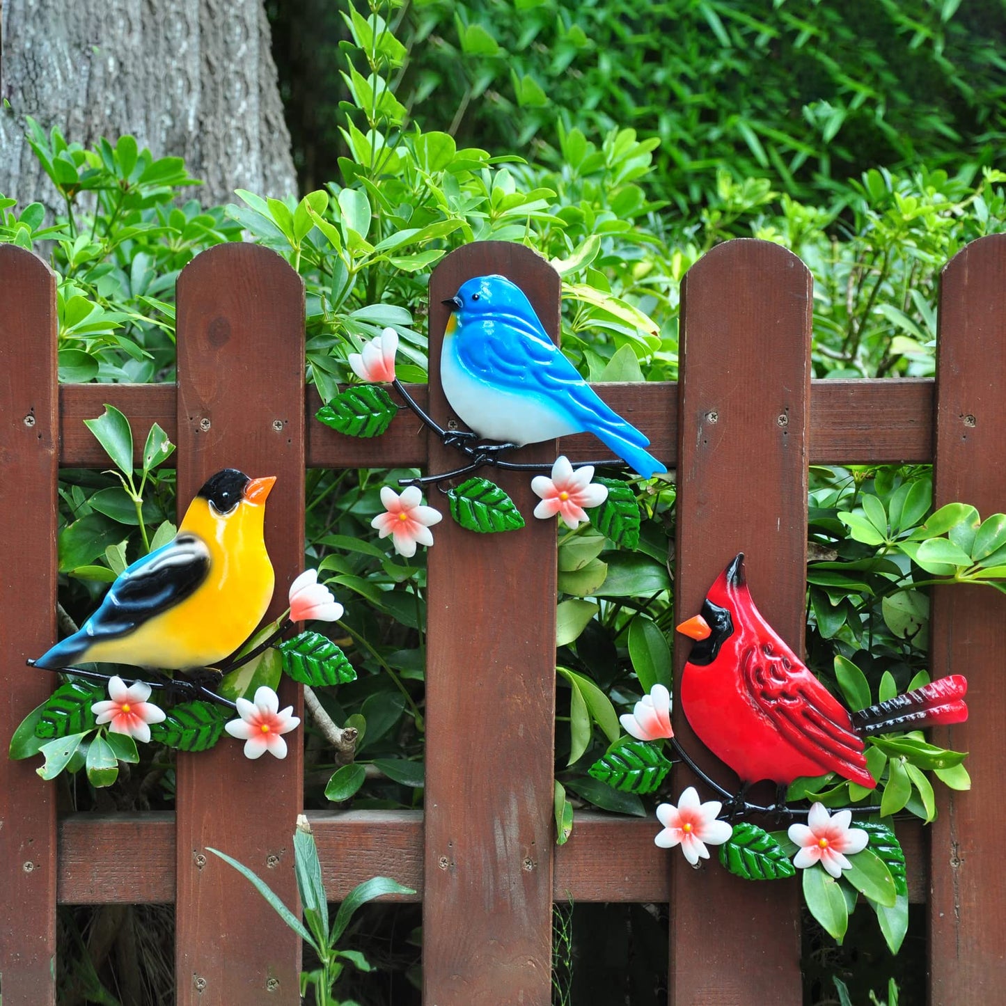 Tuokiuhn Metal Bird Wall Decor Bird Wall Art Metal Outdoor Wall Art Suitable for Garden Art Clearance Outdoor Wall Decorations for Patio Set of 3