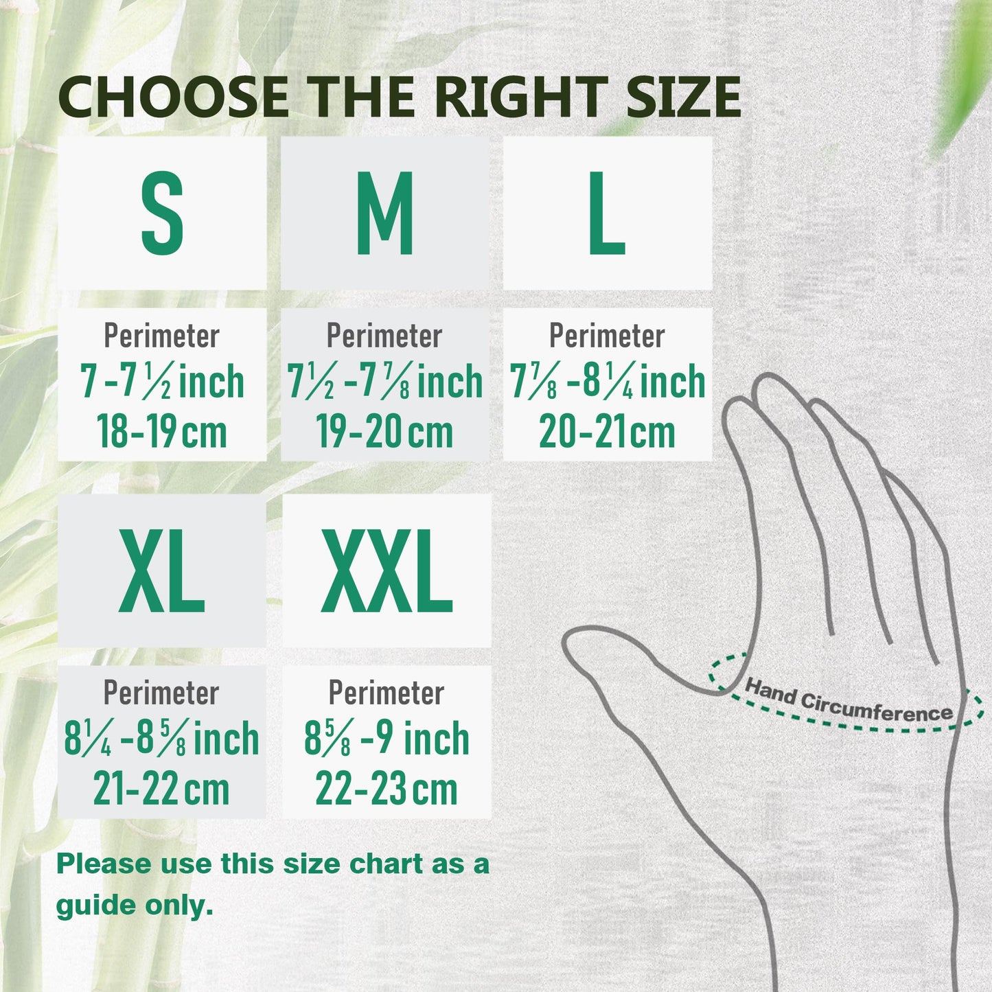 COOLJOB 2 Pairs Gardening Gloves for Women and Men, Bamboo Working Gloves Touchscreen, Grippy Nitrile Rubber Coated Work Gloves, Green/Black, Large Size (2 Pairs L)