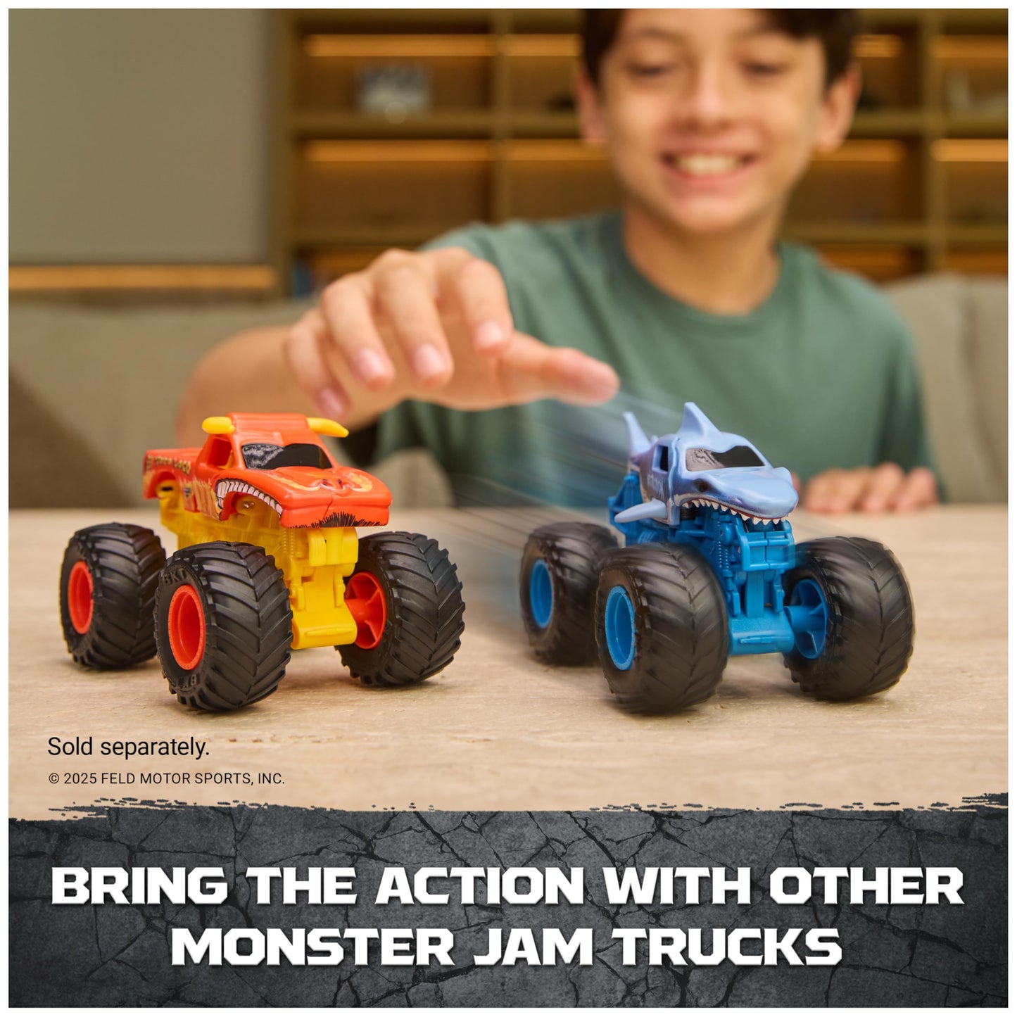 Monster Jam Smash & Bash Crash Course Playset with Launcher, Exclusive 1:64 Scale Monster Truck, 16-inch Obstacle Tower with Trampoline, Kids Toys for Boy and Girls Ages 3 and up