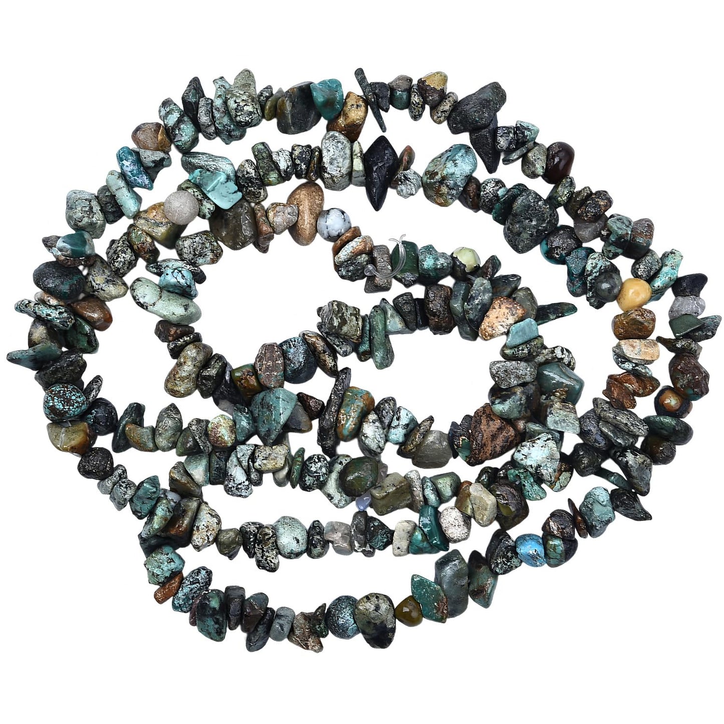 Natural Chip Stone Beads 450pcs African Turquoise Chips 5-8mm Genuine Real Irregular Healing Crystal Rocks Hole Drilled DIY Loose Gemstone Beads for Jewelry Making Bracelet Earrings Necklace Crafting