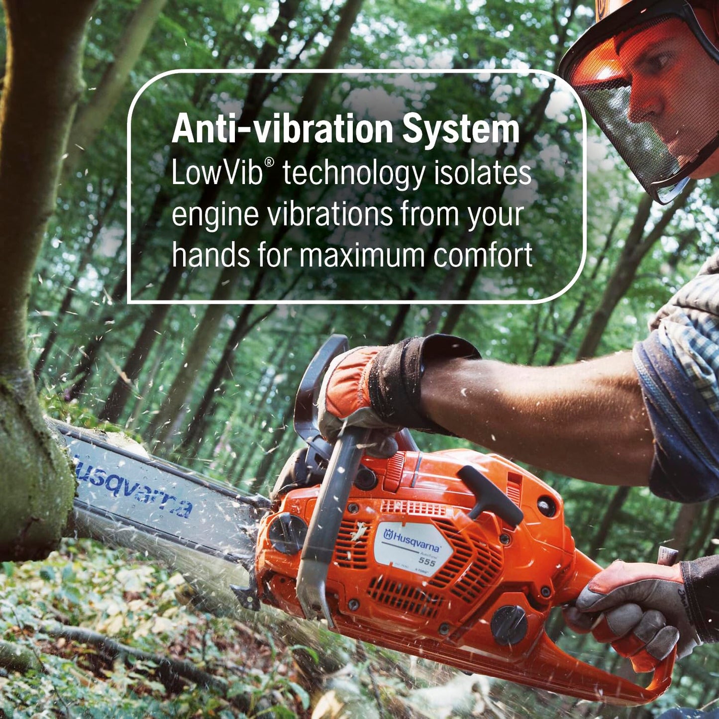 Husqvarna 555 Gas Chainsaw, 60-cc 4.16-HP 2-Cycle X-Torq Engine, 24 Inch Chainsaw with X-Cut Chain, for Felling, Limbing and Bucking Small and Midsize Trees, Gifts For Men