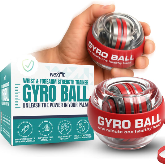 Nexfit Torque Ball Hand Exerciser - Wrist Power Gyro Ball & Forearm Exerciser – Premium Wrist Strengthener for Fitness, Rehab, Stress Relief & Dexterity Training – Portable, Gift-Ready for Adults