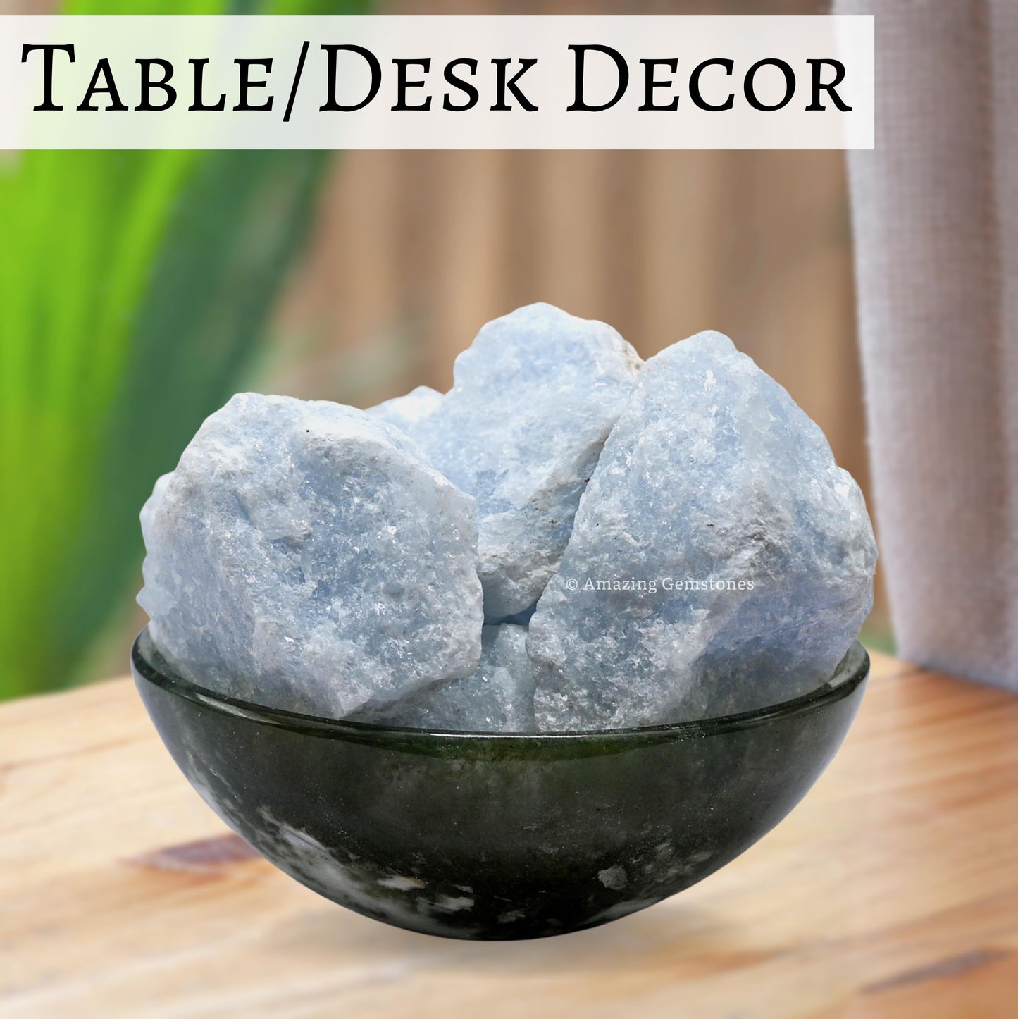 Amazing Gemstone Blue Calcite Raw Crystals and Healing Stones, Natural Rocks for Tumbling and DIY Raw Stones and Crystals (1 Piece)