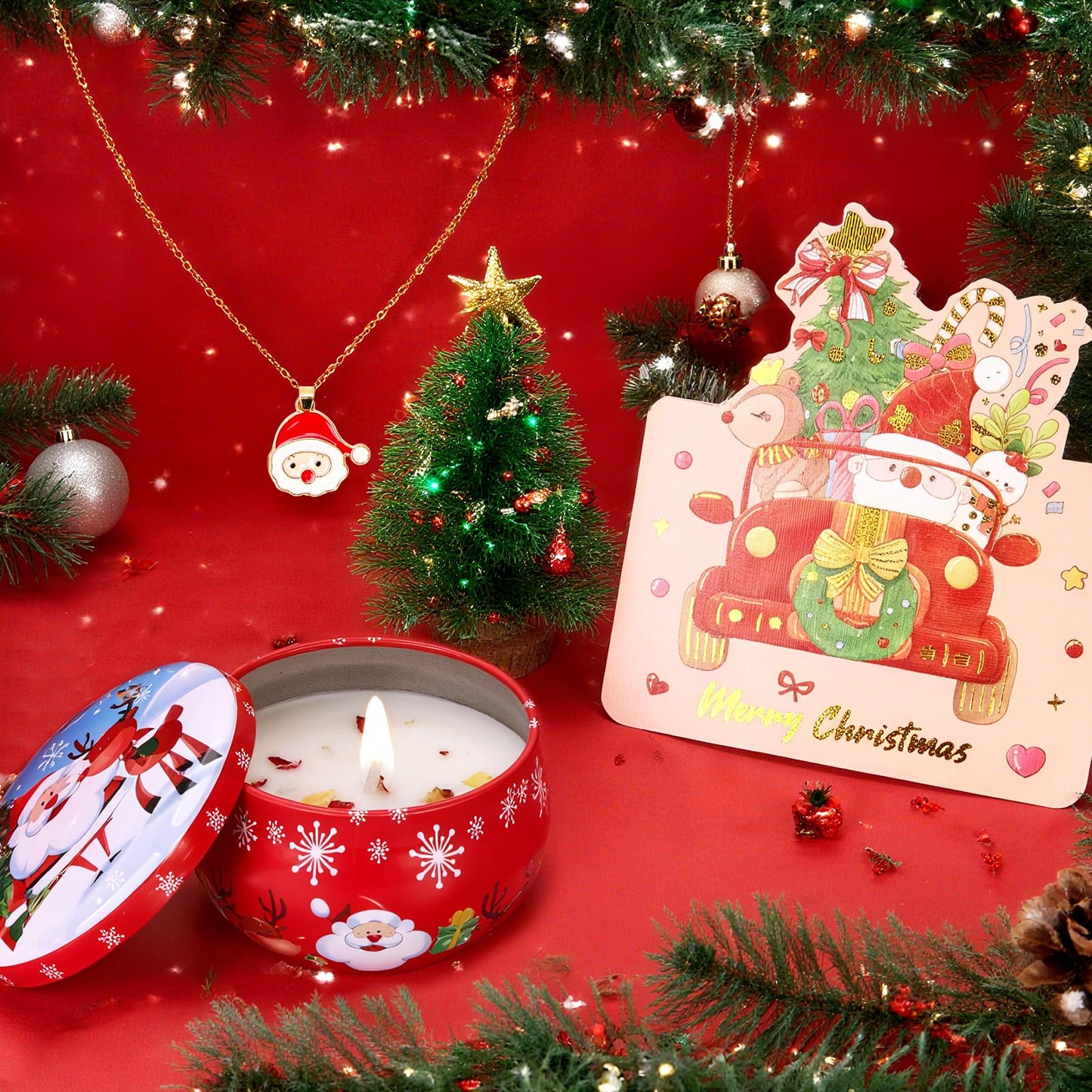 ZEOSHOW Christmas Gift Sets for Women Men Best Santa Gifts Box for Mom Dad Wife Husband Grandparent Coworker Friend Thanksgiving Xmas Presents Ideas