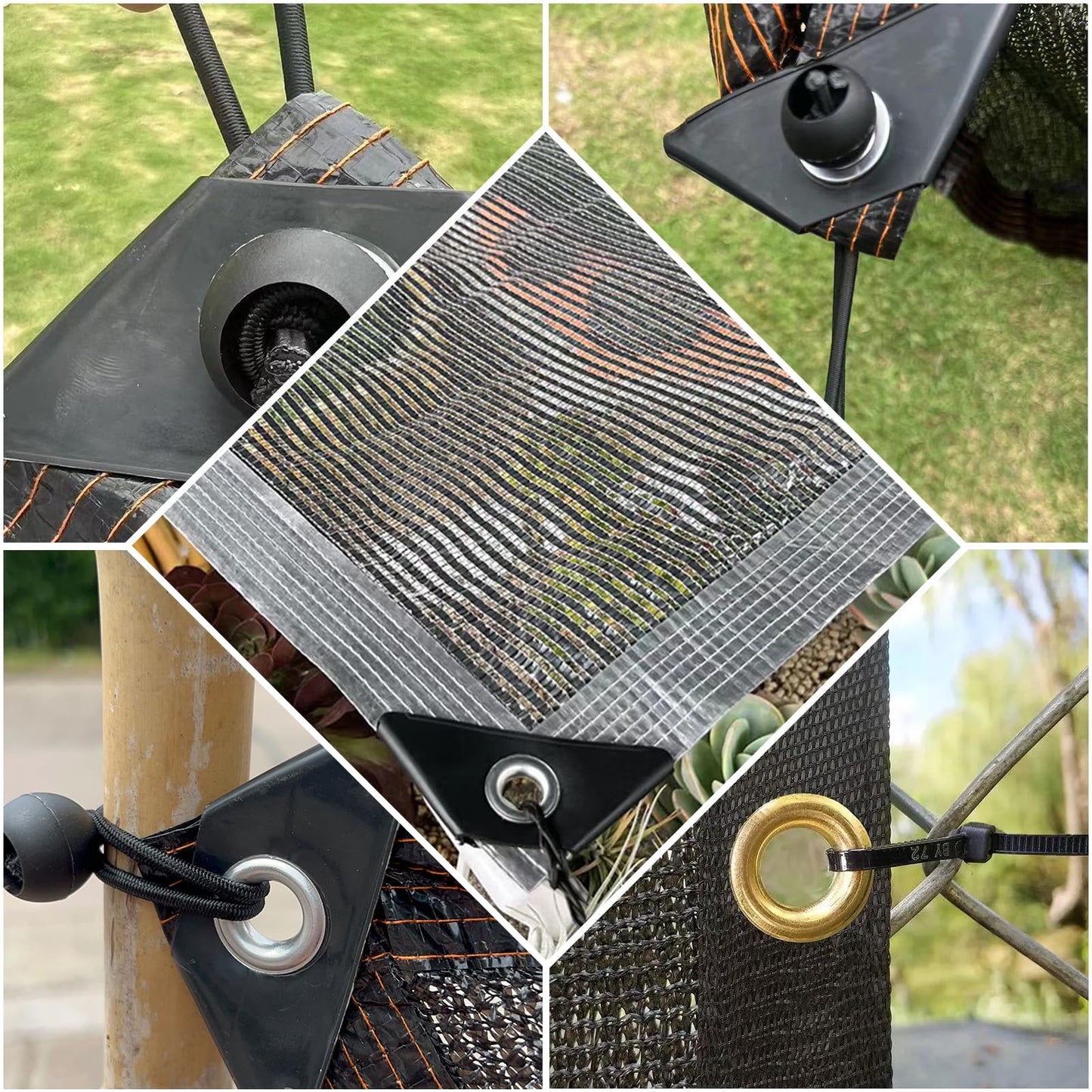 Unicaravan Shade Sail Hardware Kit 6 inch with 131FT 1/8" Wire Rope Kit for Triangle Rectangle Sun Shade Sail Outdoor Installation turnbuckles for Cables Wire for Outdoor,Garden,Kitchen,Craft,243PCS