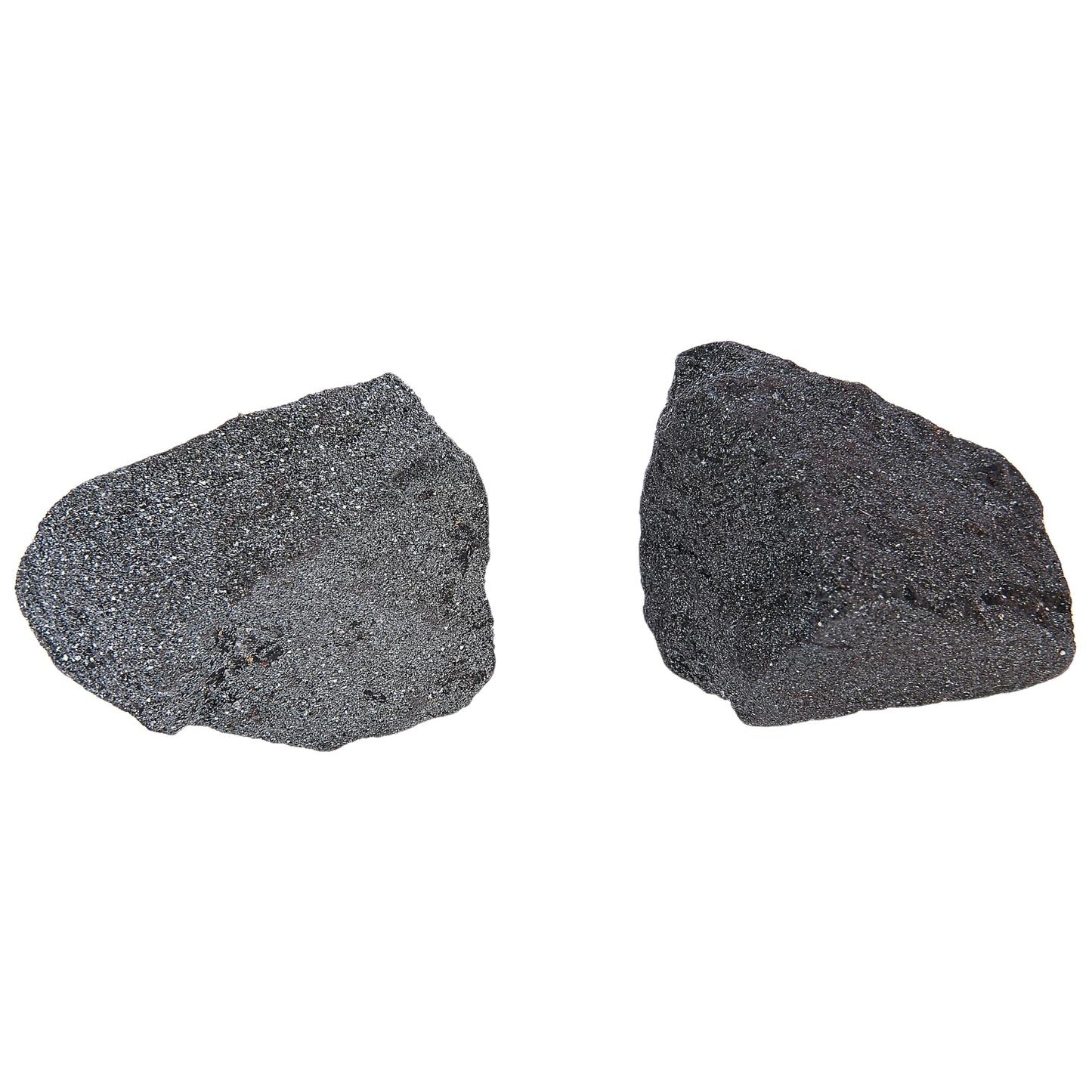 ANAYA AGATE Hematite 2 Pcs Raw Crystals Rough Gemstones w/Authenticity Card, Velvet Pouch - Large 1.25–2.0" Raw Stones for Tumbling, Cabbing, Polishing, Cutting Natural Healing Crystals for Home Decor, DIY Stones