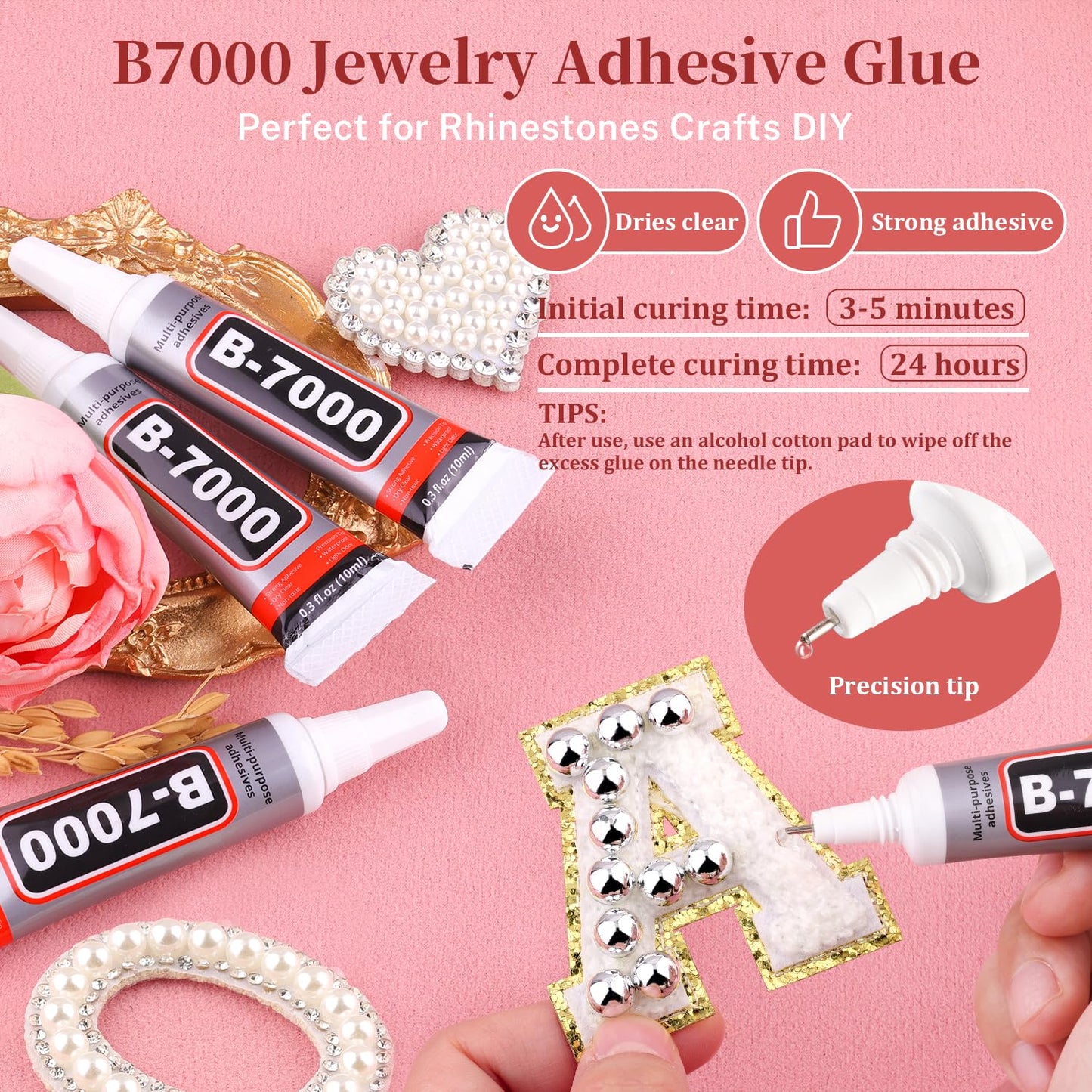 11000Pcs Flatback Pearls for Crafting(Silver), Assorted Size 2/3/4/5/6/8/10mm Half Pearl with 3Pcs 10ml B7000 Jewelry Glue, Bedazzling Bead for Crafts Clothing Tumblers Shoes Embellishment Nail Art