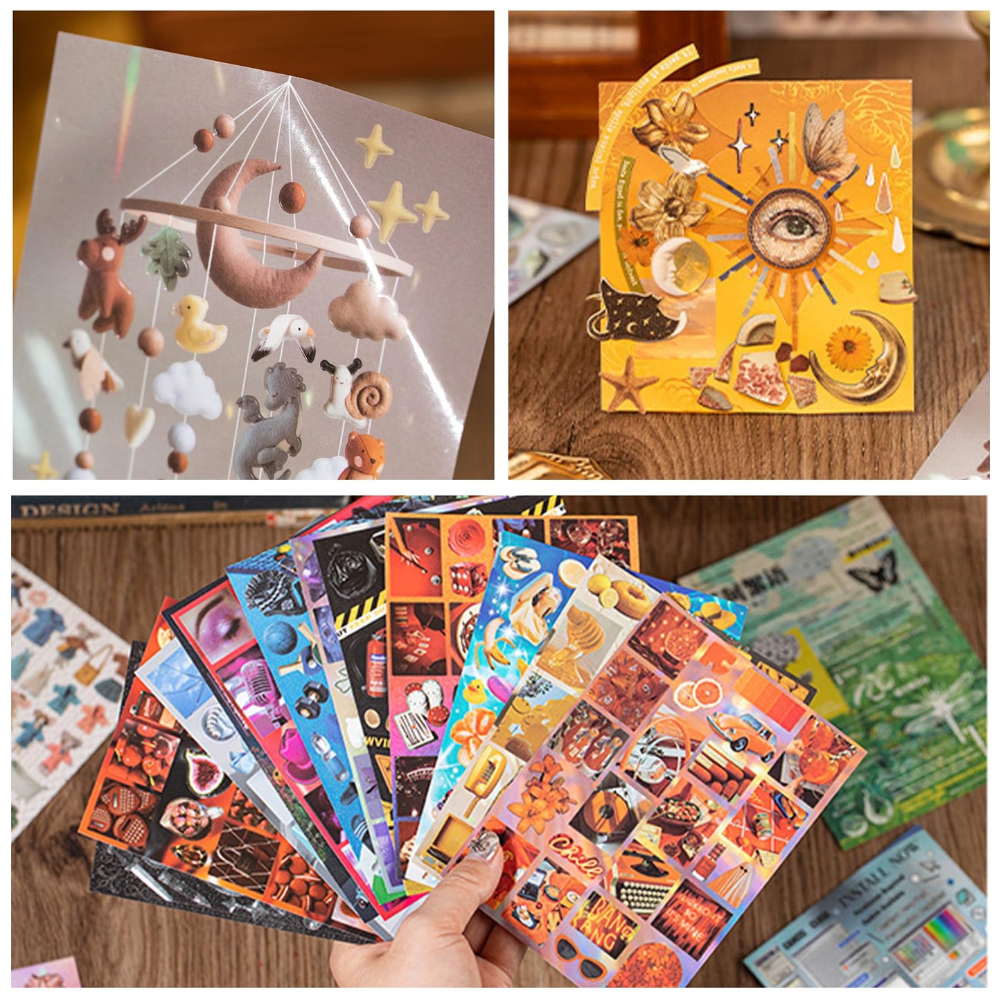 1600+ Pcs Vintage Sticker Books for Scrapbook Supplies & Junk Journal Supplies - Retro Y2K Stickers (Glossy/Matte/Textured) | Ephemera, Journal Supplies, Craft Embellishments