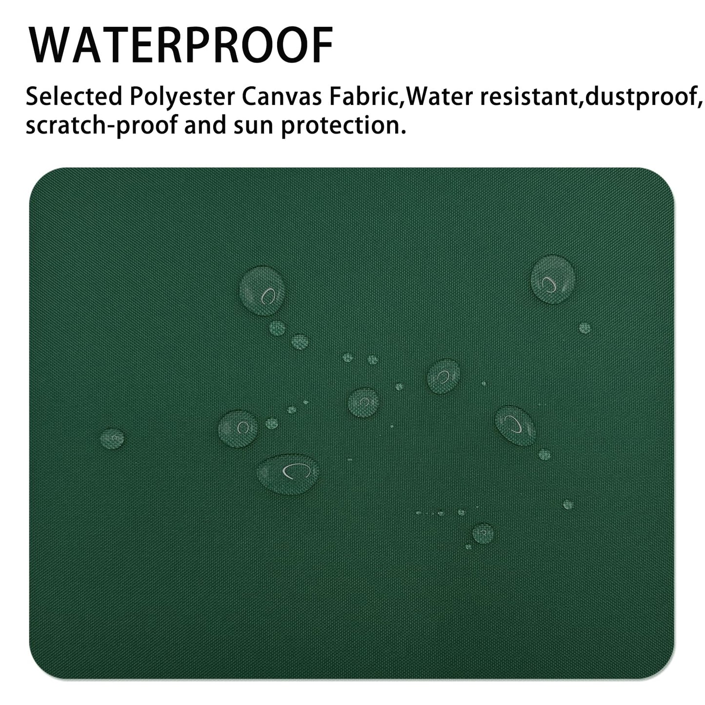 Gheeidau Canvas Repair Patch 9×11 Inch 3Pcs Waterproof Self-Adhesive Fabric Repair Patch for Tents,Boat Cover,Pop Up Canopy,Patio,Bags,Car Seats,Sofas,Furniture Cover(Dark Green)