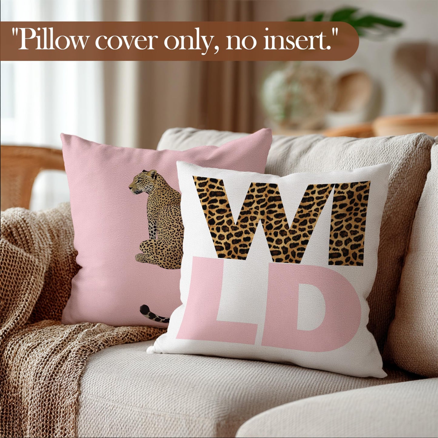 laveliabel Preppy Pink Cheetah Throw Pillow Covers 18x18 Set of 4, Girly Bedroom Decor, Cheetah Print Pillows, Trendy Leopard Lucky 8 Balls Pillowcases Cushion Case for Teen Girls Room Dorm Decor