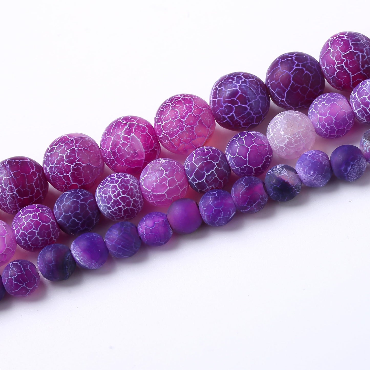 Mixed Color Weathered Agate Stone Beads Gemstone Round Crystal Energy Stone Beads for Jewelry Making DIY Bracelet Necklace 1 Strand 15.5inch 35PCS 10MM