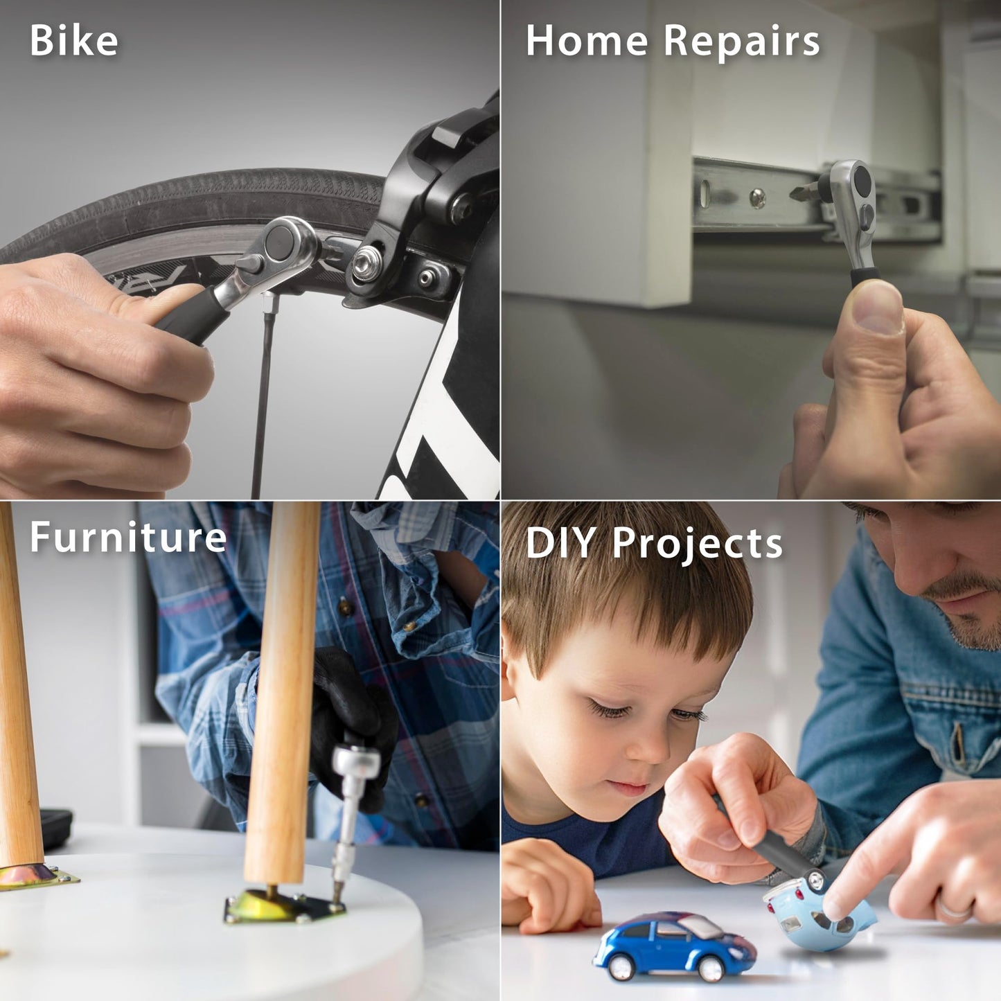 BONE Bike Portable Tool Kit Lite, iF Design Award 12-in-1 Bicycle Tool Bag, Scratch-Free & Waterproof Silicone Capsule for Repair, Cycling Tools with Ratchet Wrench for Biking & Home Repair