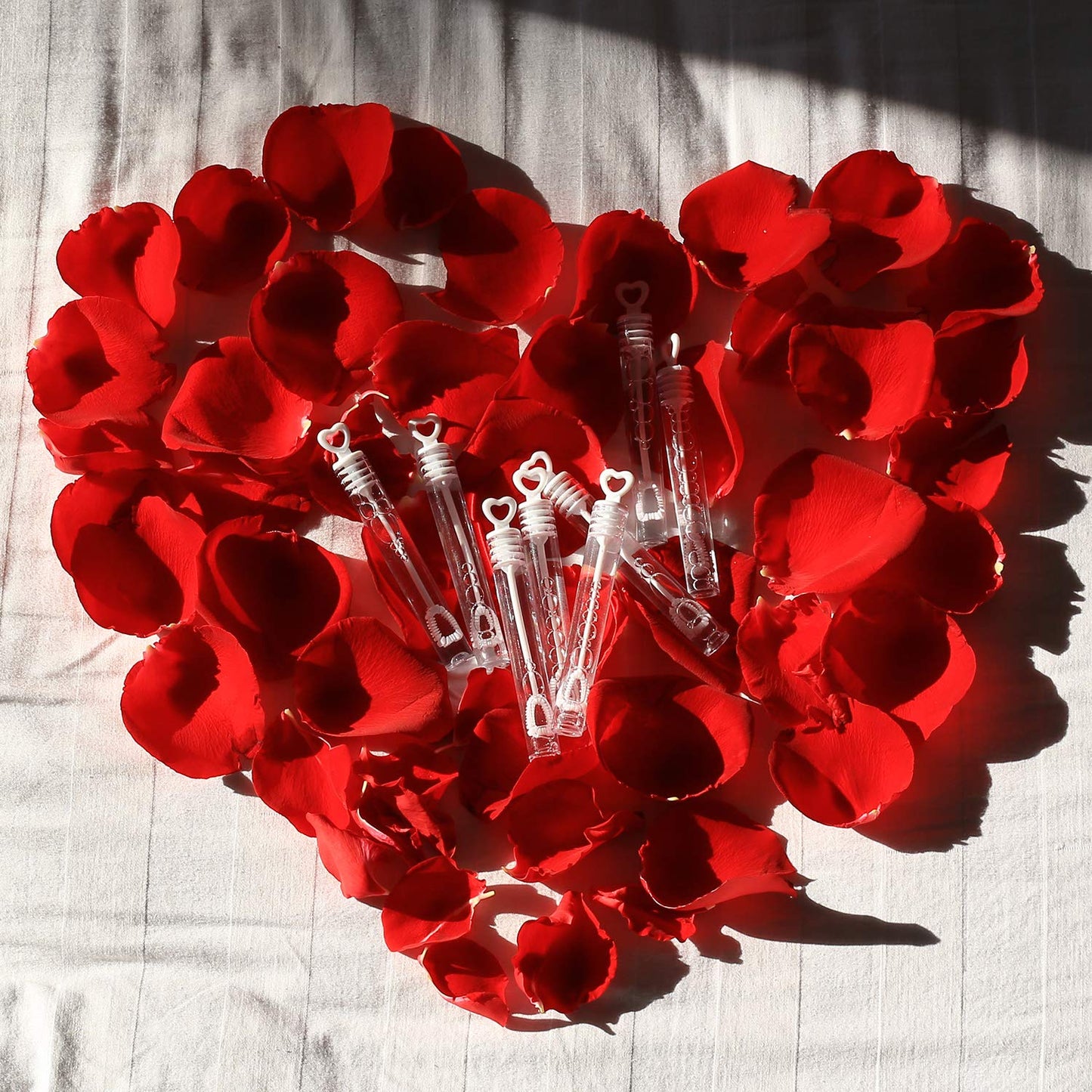 56 Pack Mini White Heart Bubble Wands- Perfect Bubble Toy Ideal Party Favors for Weddings Support and Anniversaries, Valentine's Day, Family Reunion, Special Festival Gift for Couple, boy and Girl