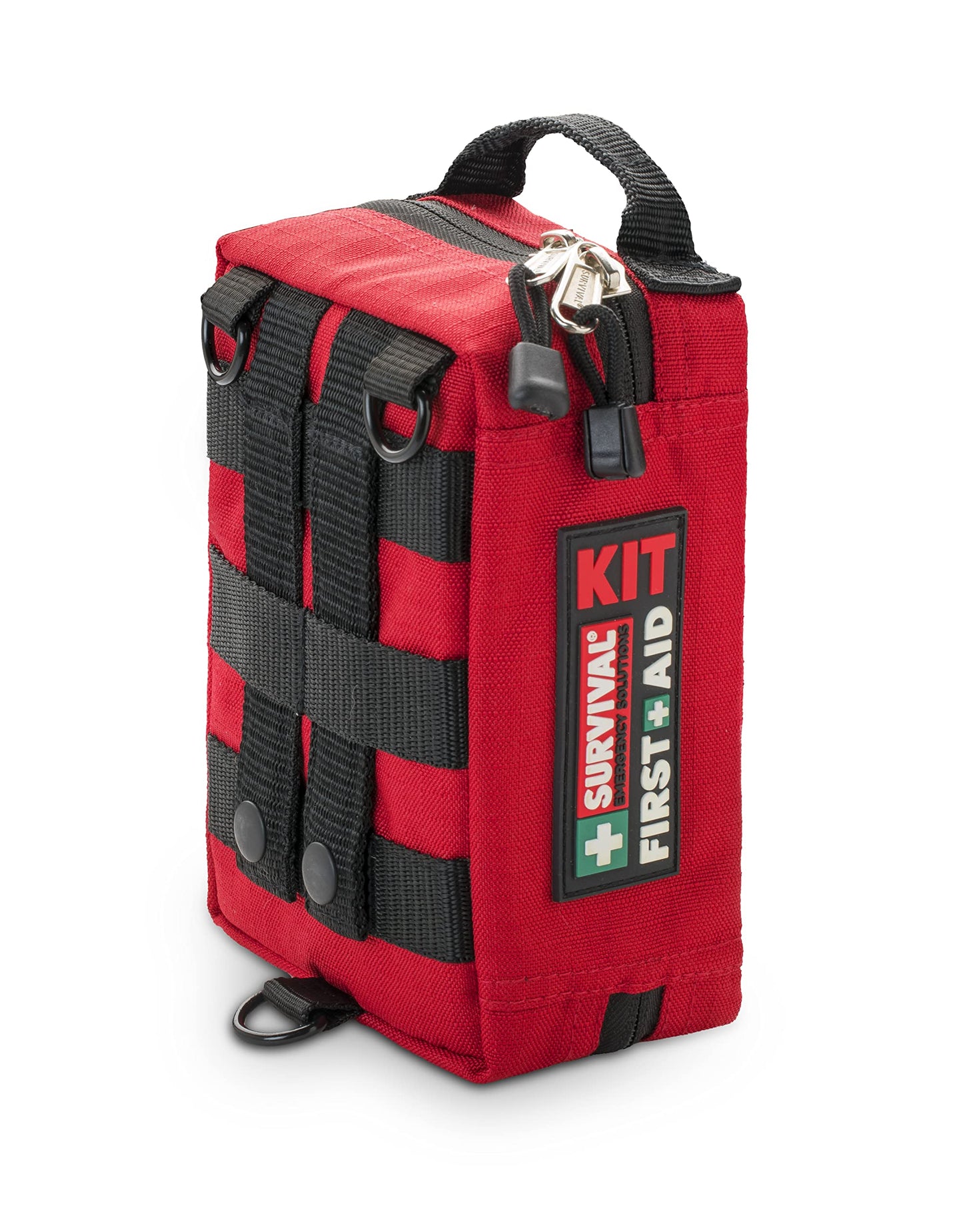 SURVIVAL Handy First Aid KIT with MOLLE System, Ideal for Hiking, Camping, Sports, Adventurers, Day trippers - 44 Pieces