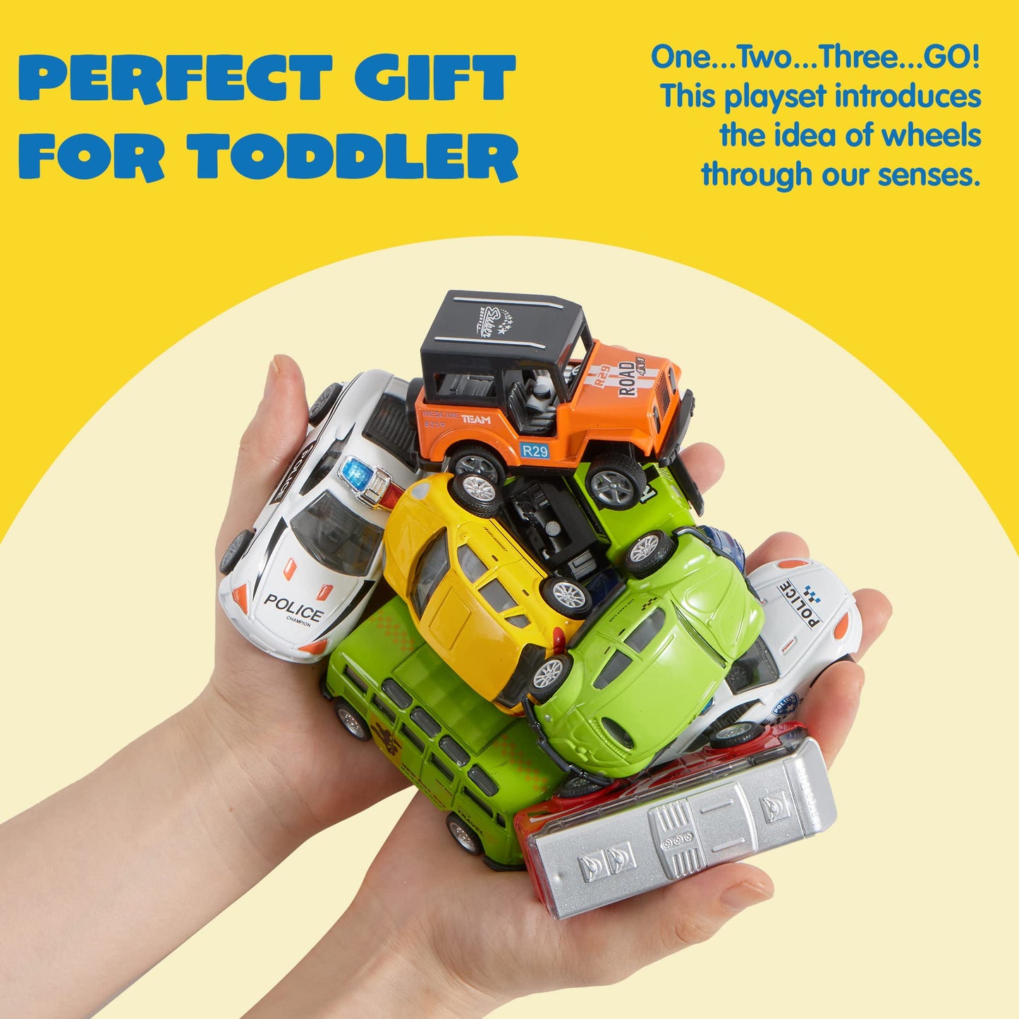 JOYIN 20PCS Die Cast Pull Back Cars, Metal Toy Cars, Car Toys Bulk, Vehicle Set for Toddlers, Kids Party Favors, Cake Toppers, Stocking Stuffers, Race Cars Toys for Boys