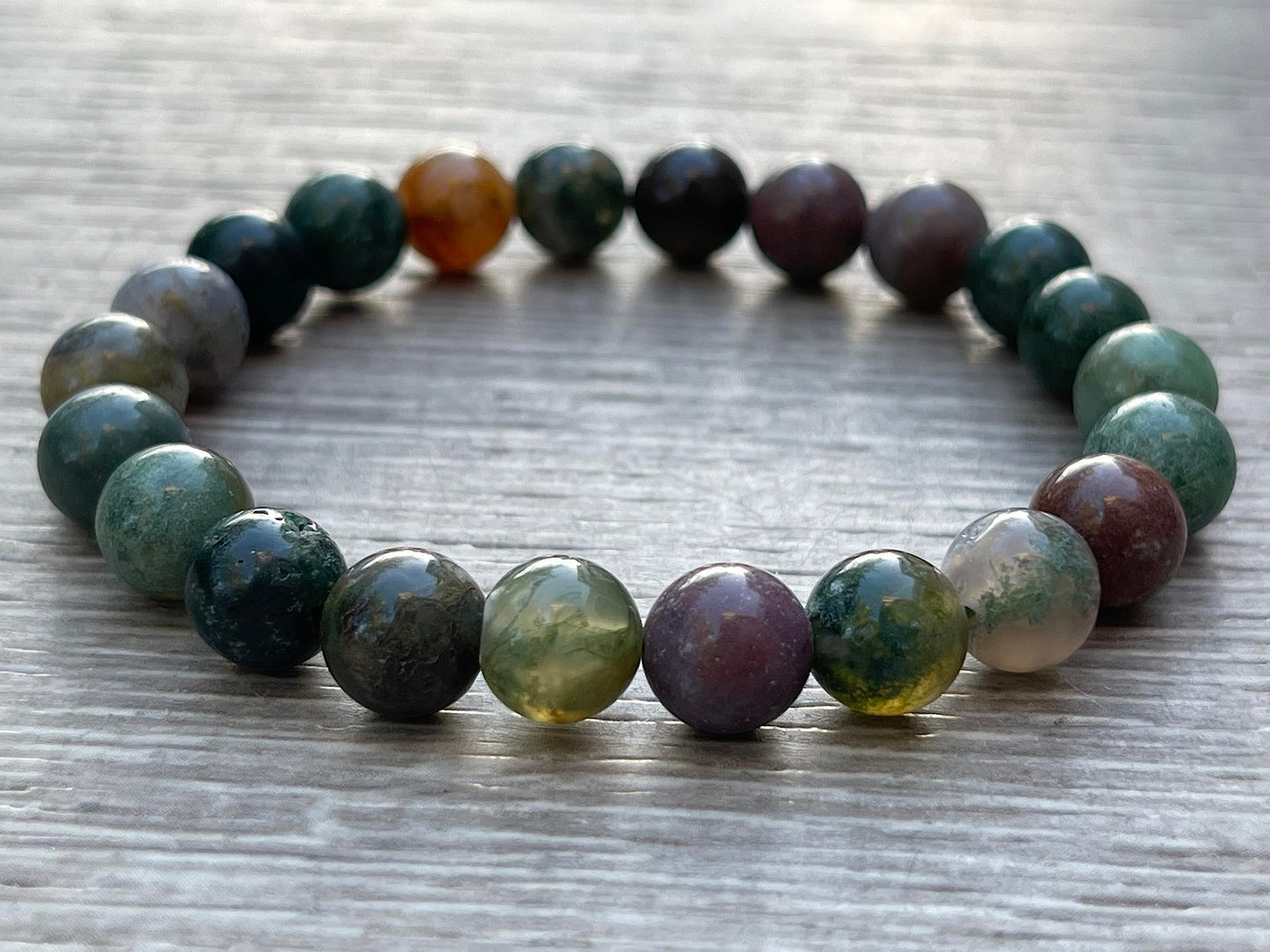 GAF TREASURES Fancy Jasper Crystal Bead Bracelet 8mm, Genuine Fancy Jasper Stretch Gemstone Bracelet, Healing Crystal Bracelet, Gift for Men & Women (1)