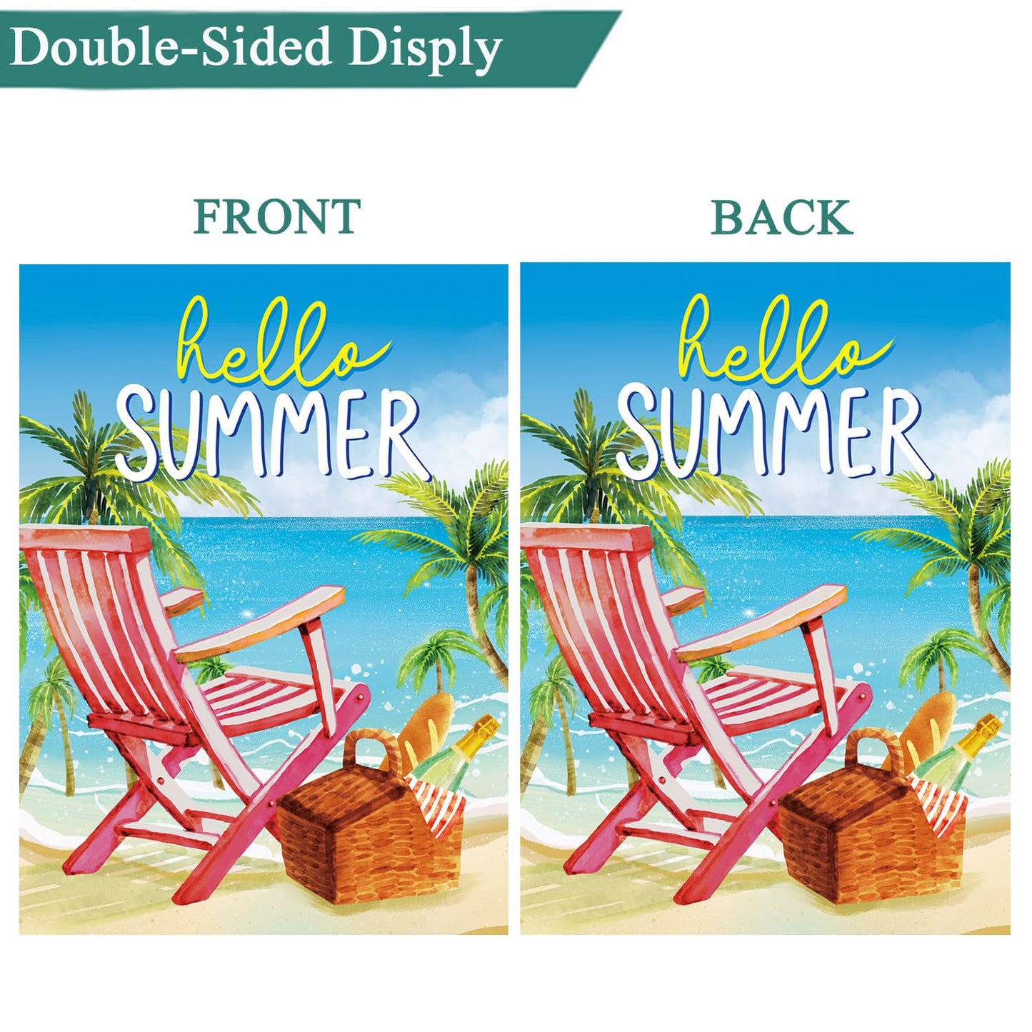 Seasonal Garden Flags Set of 12-Double Sided 12 x 18 Inch Outside Yard Flags, Small Flags for Outside, Holiday Garden Flags for All Seasons, Spring Easter Summer 4th of July Outdoor Flags