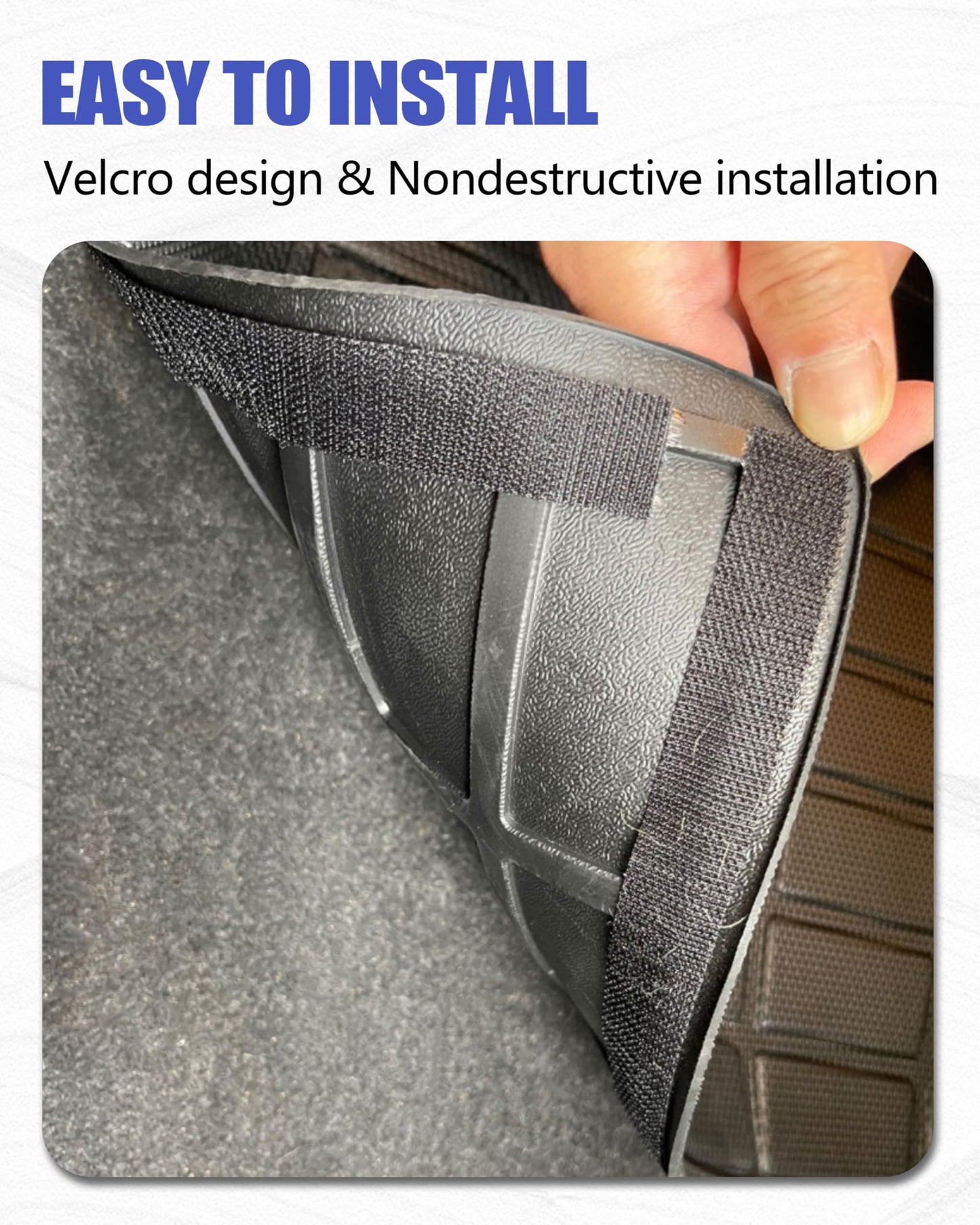 ZQULOYO Cargo Liners Backrest Mat for Buick Encore GX Accessories 2020-2025 2026 with Hook&Loop Rear Trunk Mat Rear Seat Back Cover Protector All Weather Anti-Slip Split Dog Liner