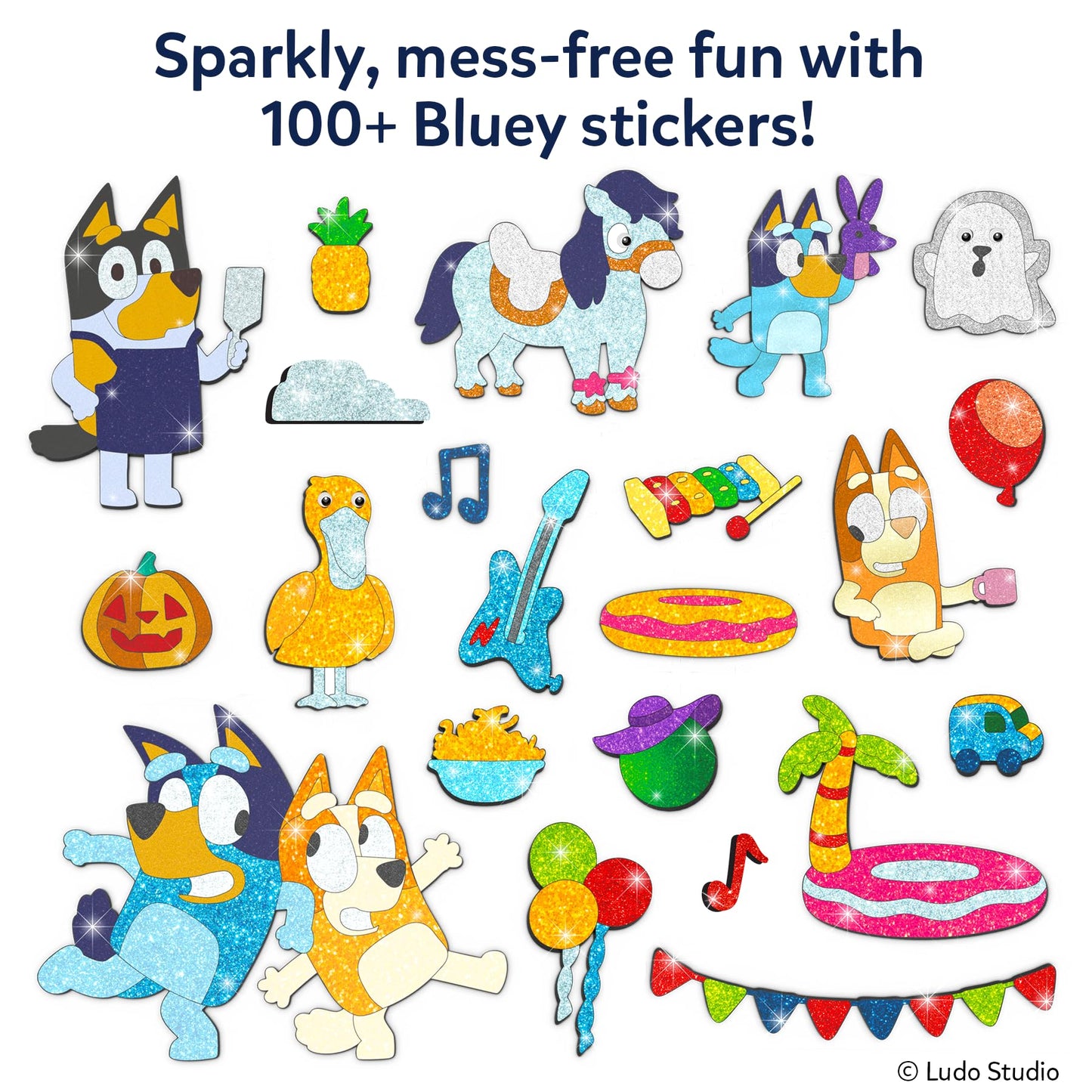Skillmatics Bluey Foil Fun - Mess-Free Art & Craft Kits for Kids, DIY Creative Activity, Travel Toys, Gifts for Girls & Boys Ages 4, 5, 6, 7, 8 and Up