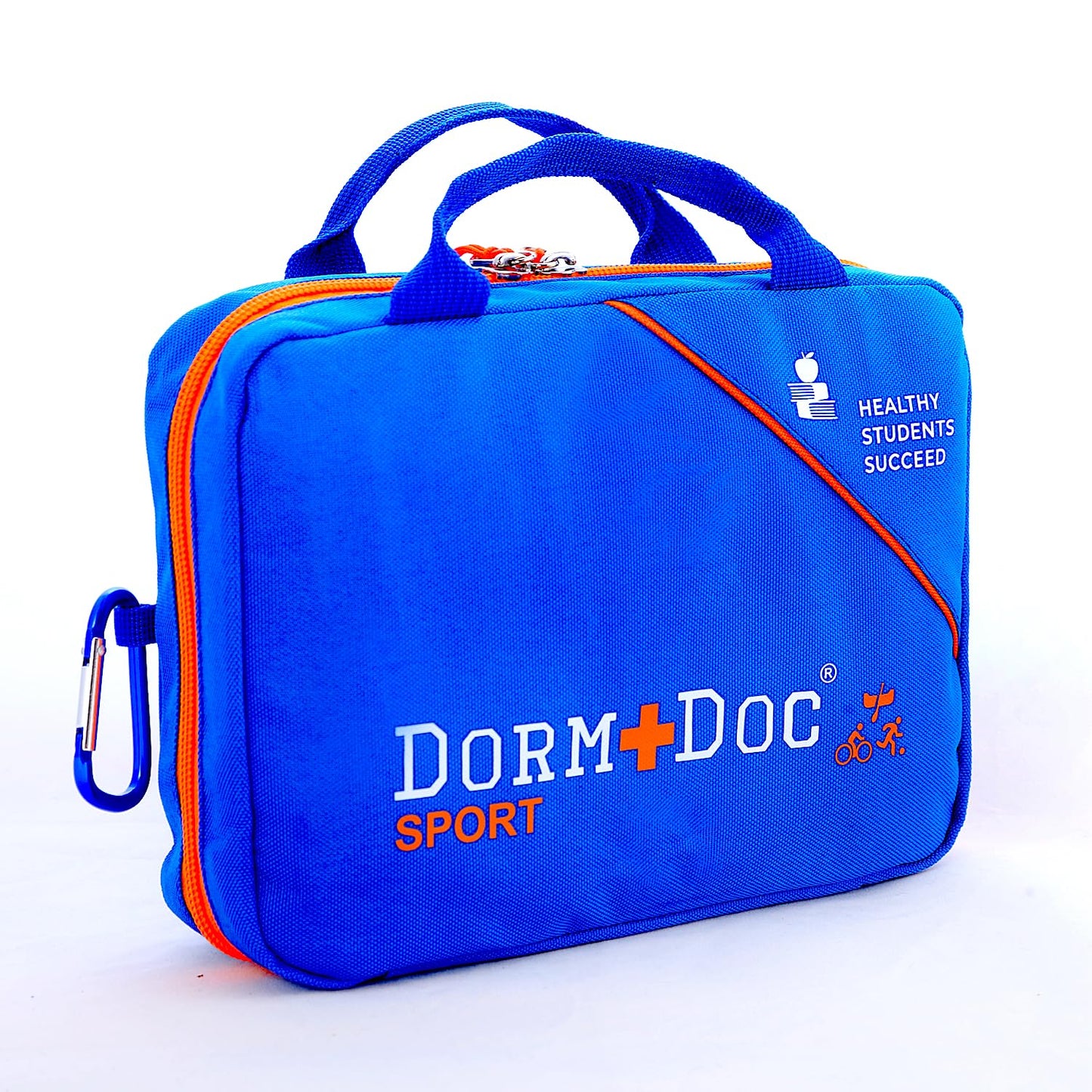 DormDoc Sports Pack First Aid Kit – Compact Emergency Medical Kit for Sports – with Bandages, OTC Medicines for Relief, Gauze, Quick Care Set – Portable Health Kit - 125 PCS, Blue