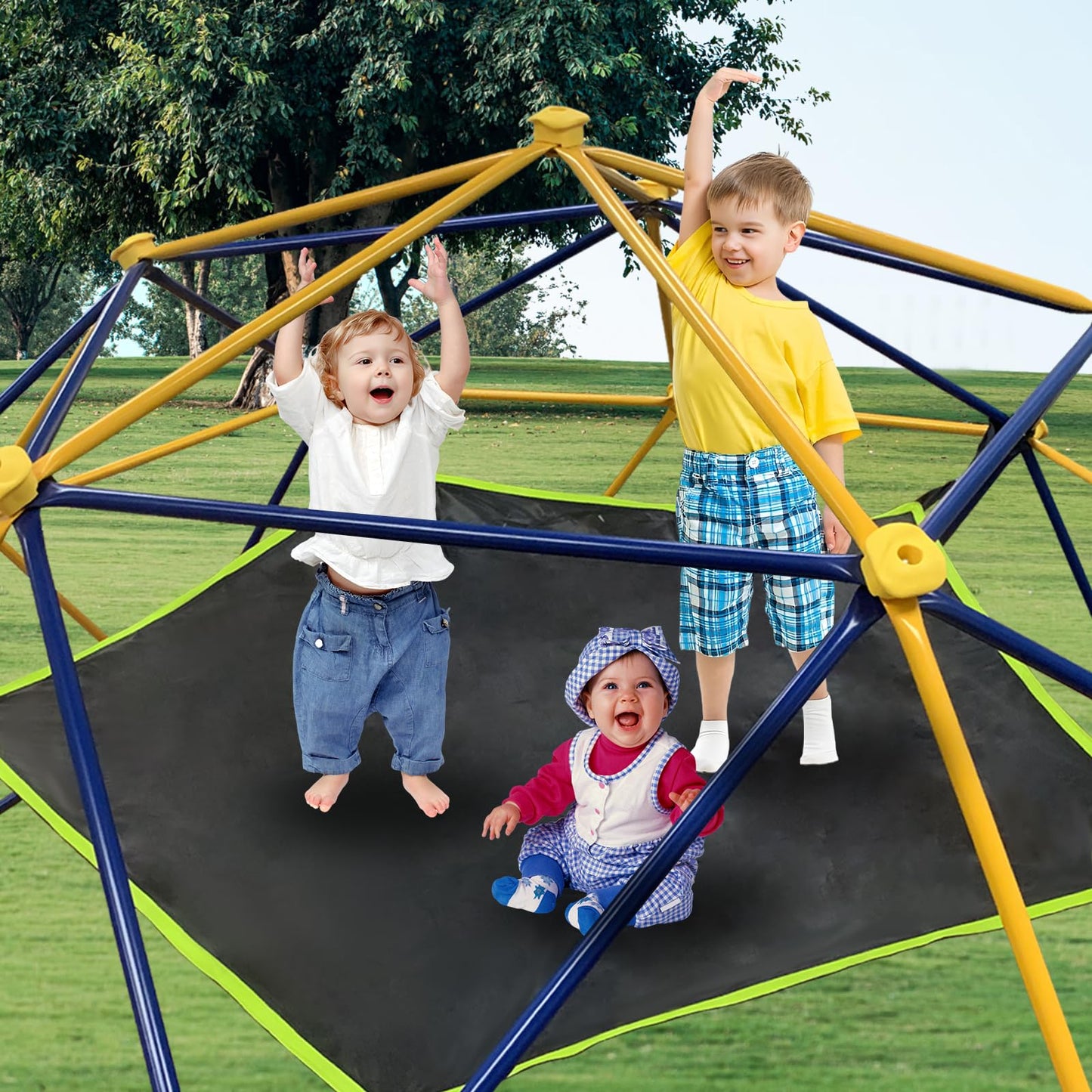 BigAim Dome Climber Hammock，Accessory for Climbing Dome，Suitable for 10 * 5FT Dome Climbing ，Dome Climber with Canopy Load-Bearing 300 Pounds（Hammock Only）