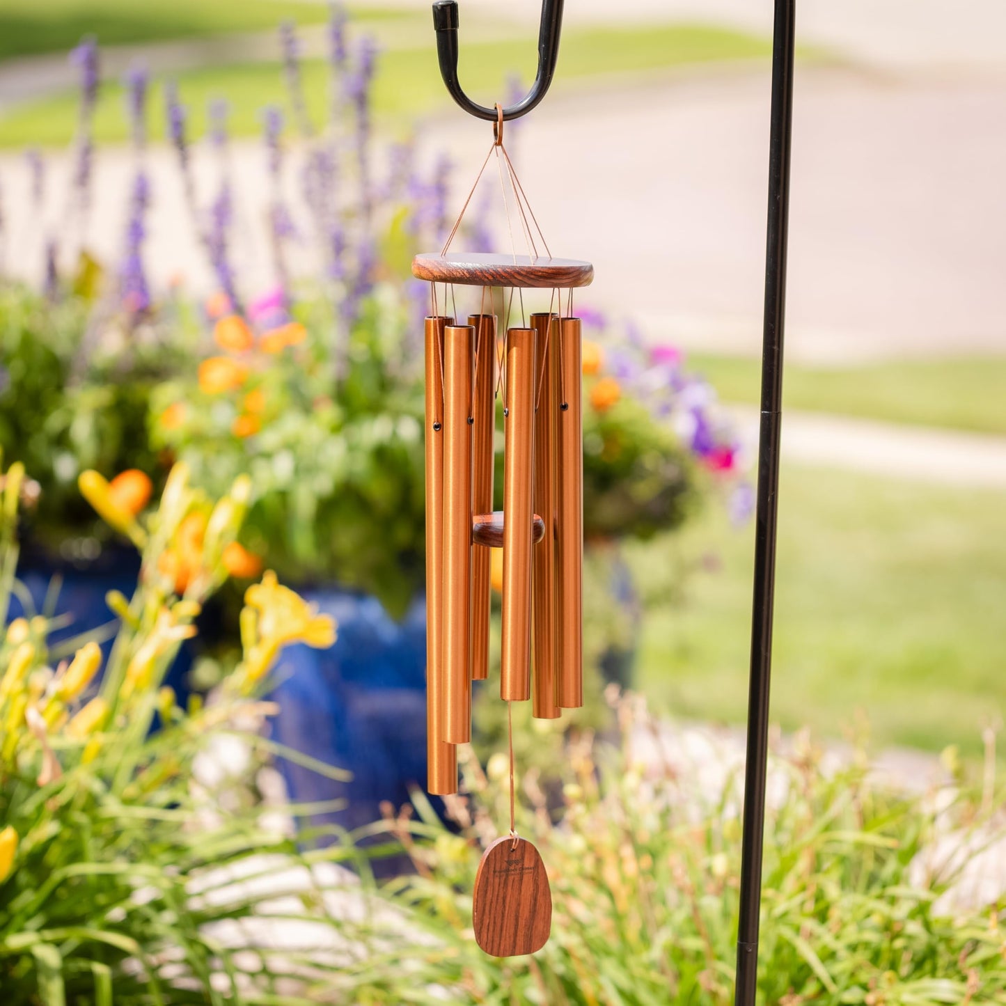 Woodstock Wind Chimes Amazing Grace Chime Medium (24'') Bronze Wind Chime Inspirational and Memorial Gifts Wind Chimes for Outside Patio Home or Garden Decor