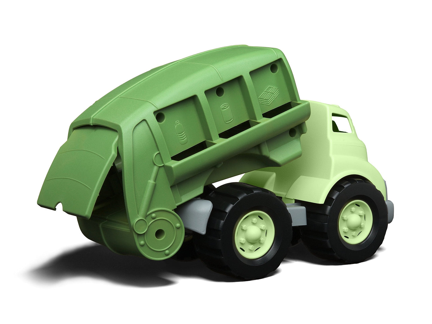 Green Toys Recycling Truck in Green Color - BPA and Phthalates Free Garbage Truck for Improving Gross Motor, Fine Motor Skills. Kids Play Vehicles