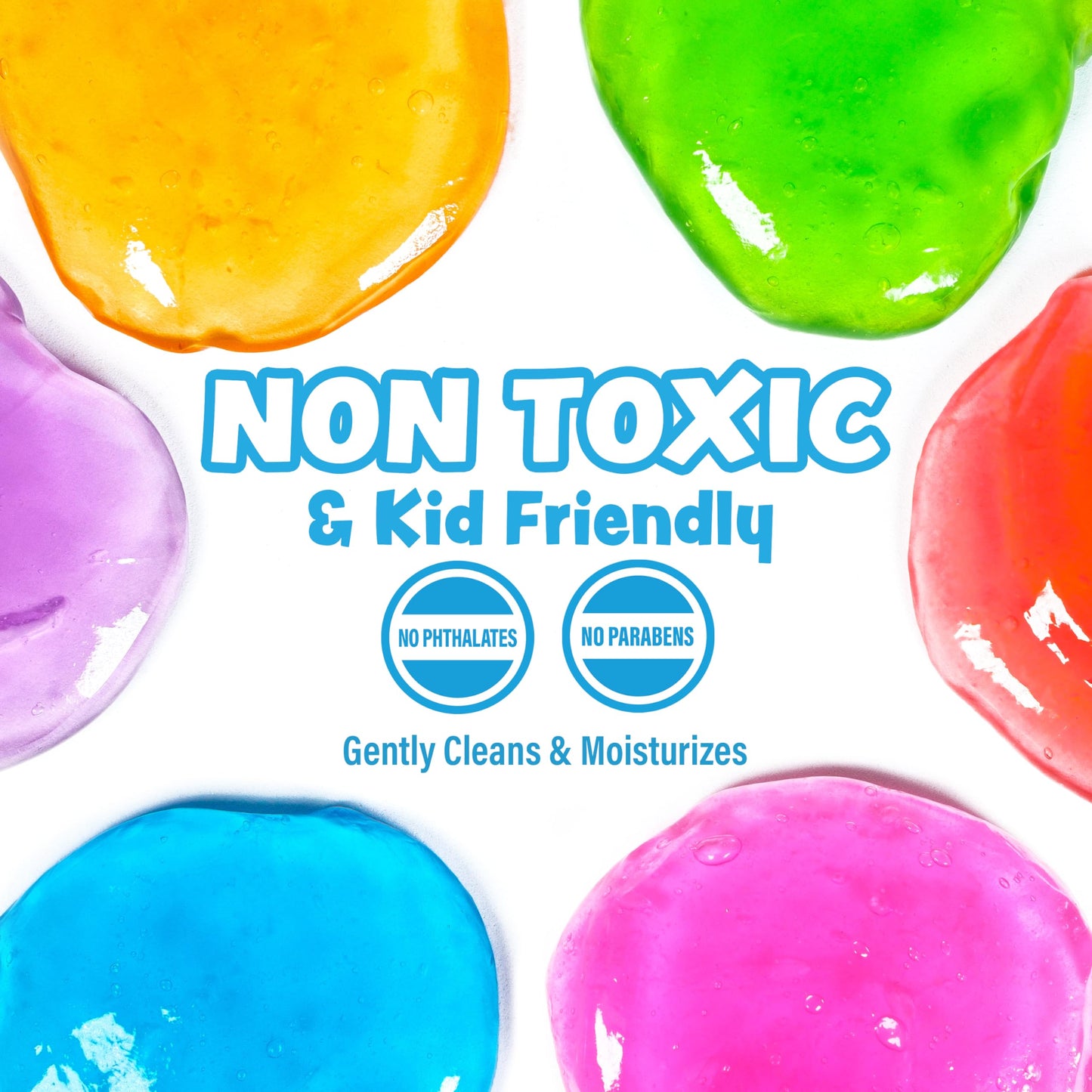 Tub Works® Super Goo Bath Slime™ Kids Soap Bath Toy, 6 Pack | Stretchy, Squishy Slime Soap for Toddler Bath | Fresh, Fruity Scents | Nontoxic | Sensory Fun Kids & Toddler Bath Toys