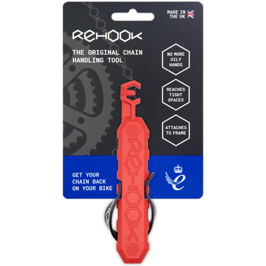 Rehook Colour - Get Your Chain Back on Your Bike in 3 Seconds. Without The Mess - Perfect Xmas Stocking Filler RED