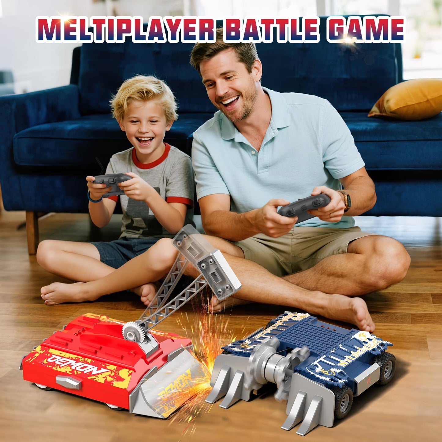 ACIKETO Remote Control Battle Robots, RC Fighting Robots Toys for Kids, Combat Robot STEM Toys, 4WD 2.4 GHz Remote Control Robot Set Birthday Gifts for Boys and Girls Age 5 & Up