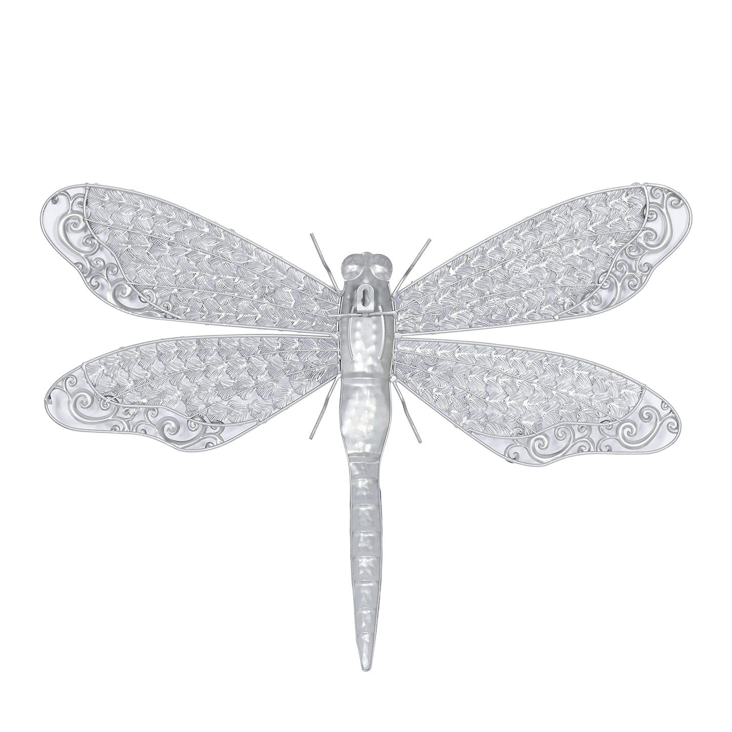 Deco 79 Metal Dragonfly Home Wall Decor Indoor Outdoor Wall Sculpture, Wall Art 25" x 1" x 16", Blue