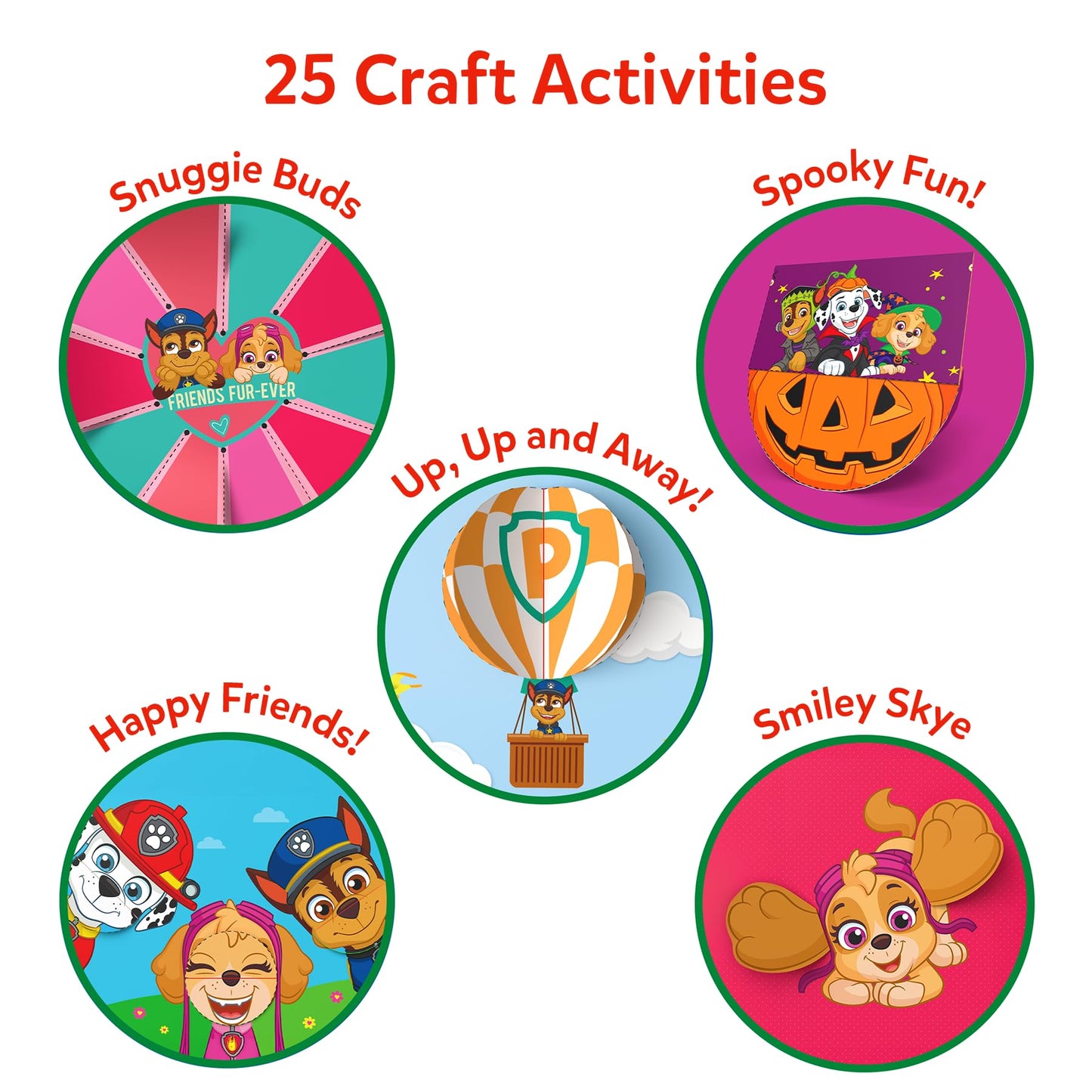 Skillmatics Scissor Skills Activity Book - Snip Snip PAW Patrol, 25 Cutting & Creative Activities for Preschoolers, Fine Motor Skills, Felt Craft Kit, Screen-Free Fun, Gifts for Ages 3, 4, 5, 6, 7
