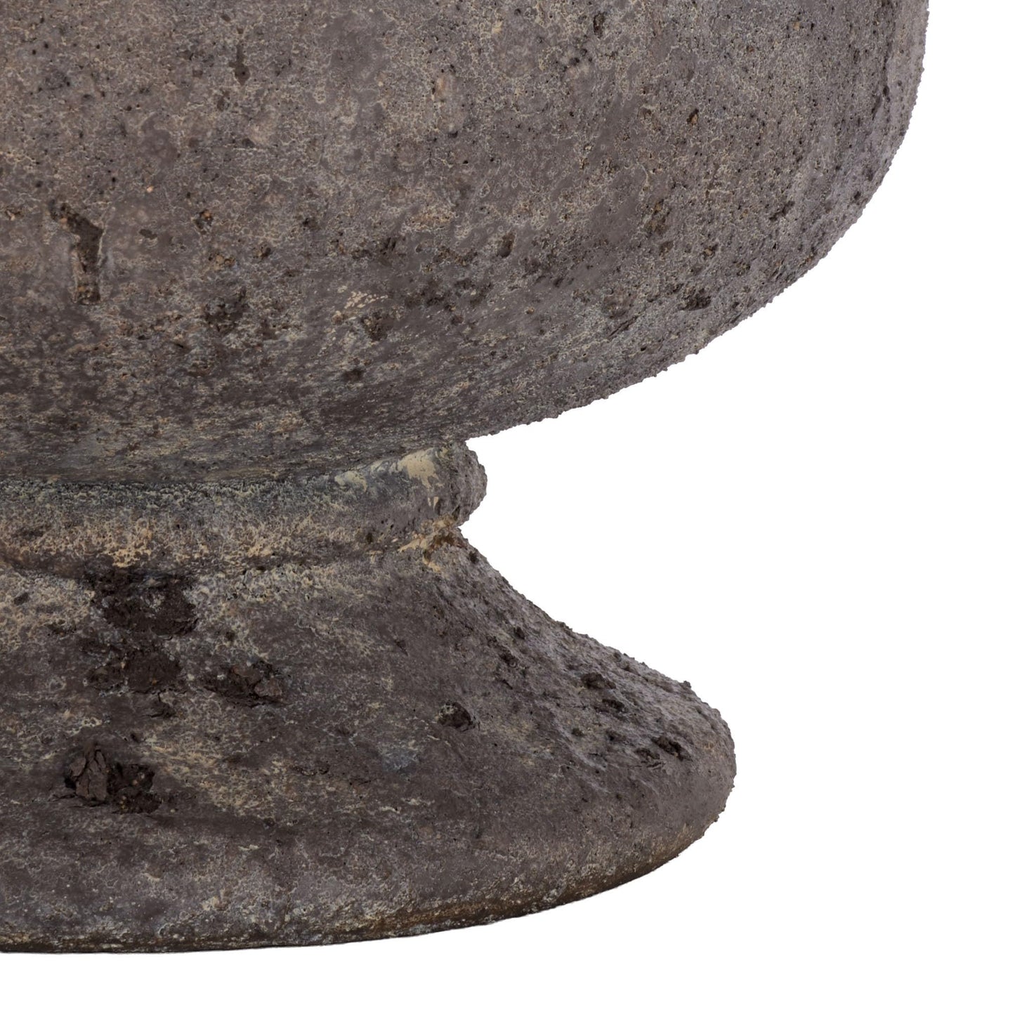 SAFAVIEH Outdoor - Stark Planter Pot with Drainage - Antique Brown Ficonstone Cement - Weather Resistant - Ideal for Patio, Garden, Backyard, 12" Wx 12" D x 18.9" H (PAT1551A)
