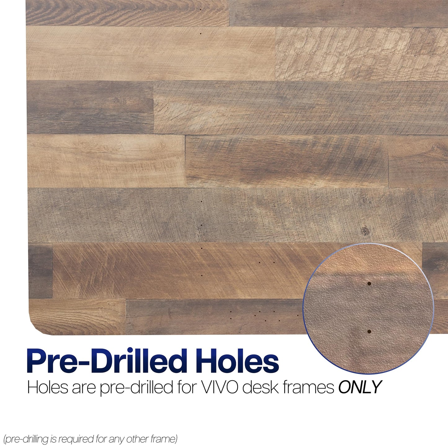 VIVO Reclaimed Wood Universal 71 x 30 inch Solid One-Piece Table Top for Standard and Sit to Stand Height Adjustable Home and Office Desk Frames, DESK-TOP71P