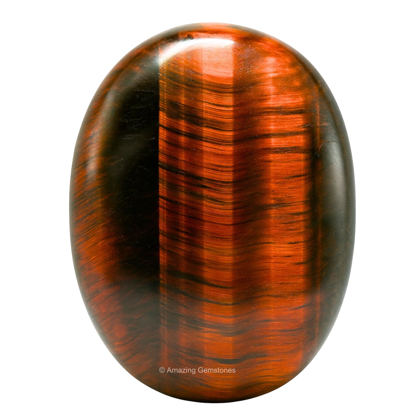 Amazing Gemstone Red Tiger Eye Crystals and Healing Stones - Large Palm Stone Crystals Piedra - Crystal for Good Luck, Balanced Positive Energy, Meditation - Unique Stocking Stuffers, Gifts for Women